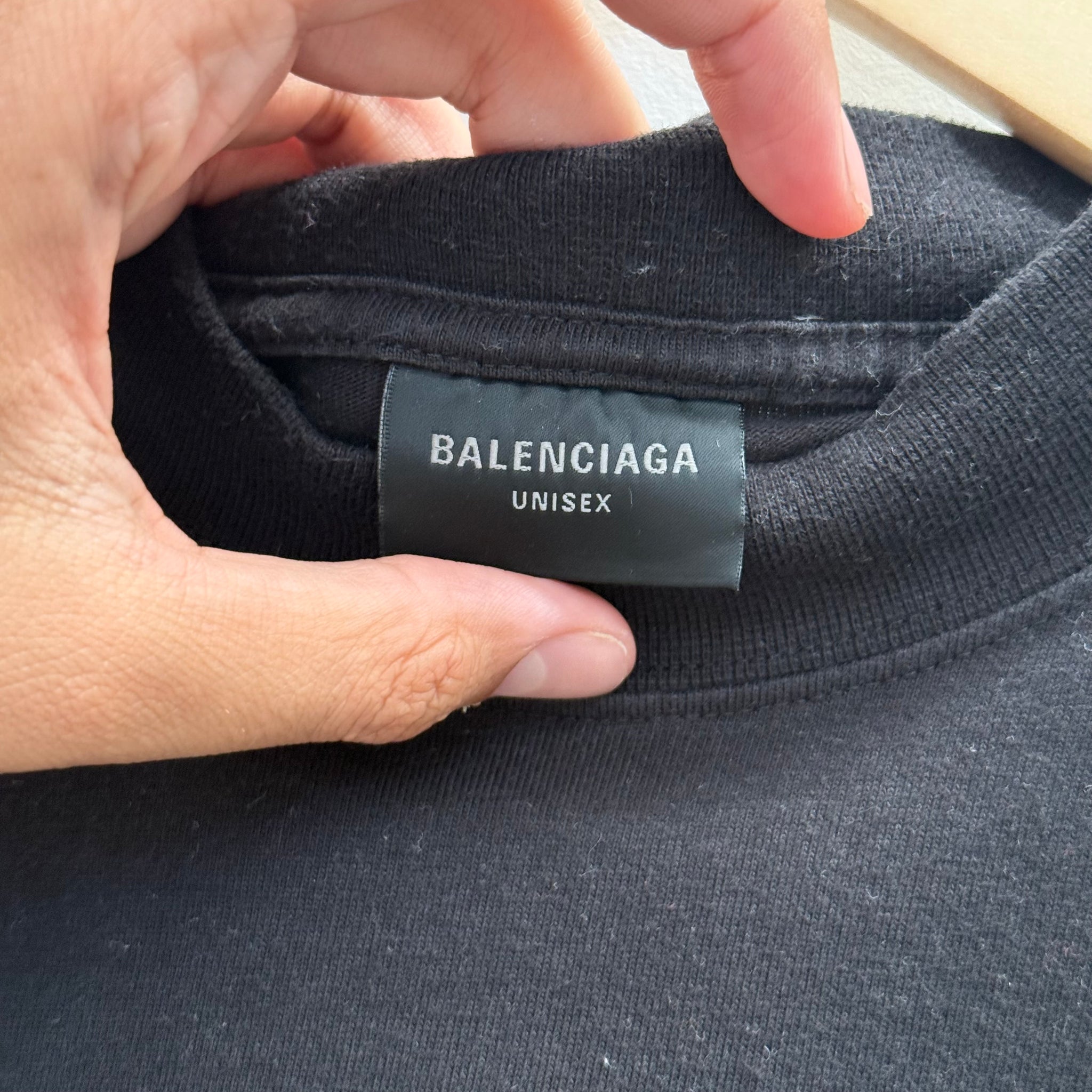 Balenciaga Layered 3B Logo Sports Black Tshirt (fits XL-XXL)