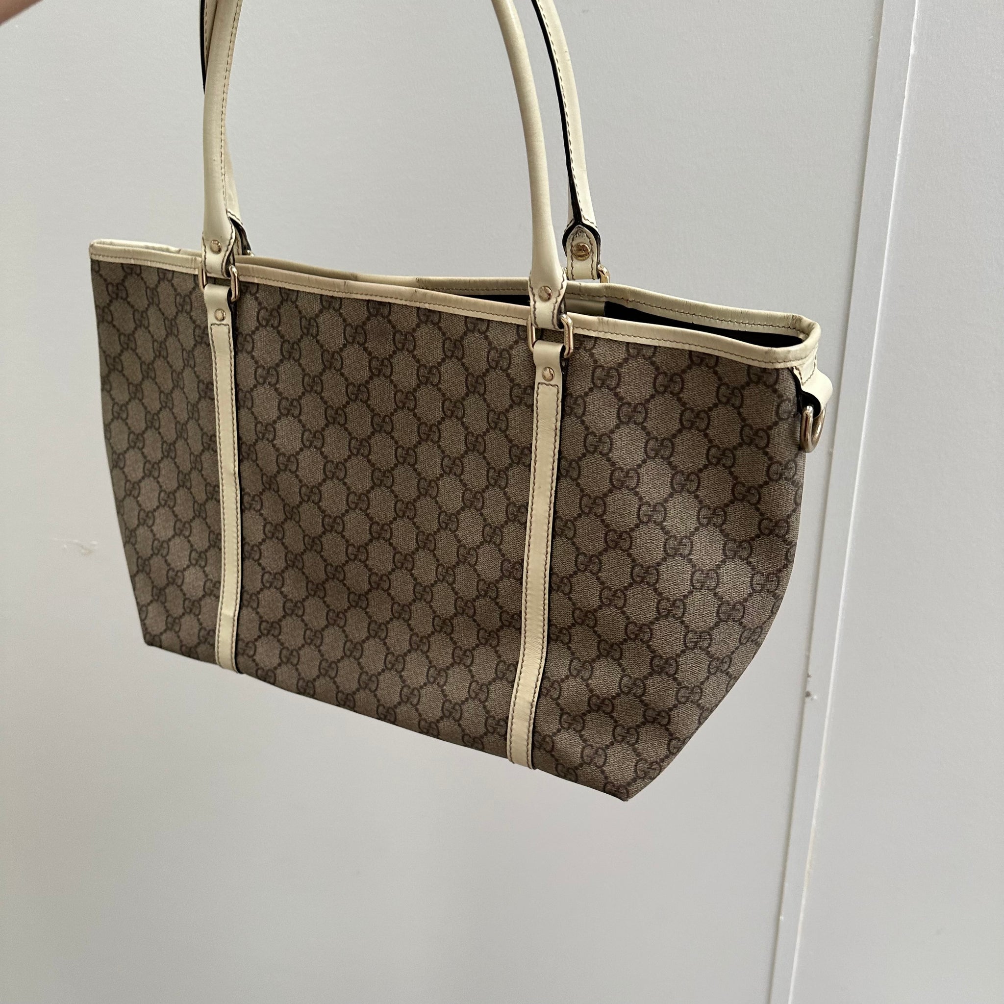 Gucci GG Monogram Handbag 'Beige/White'