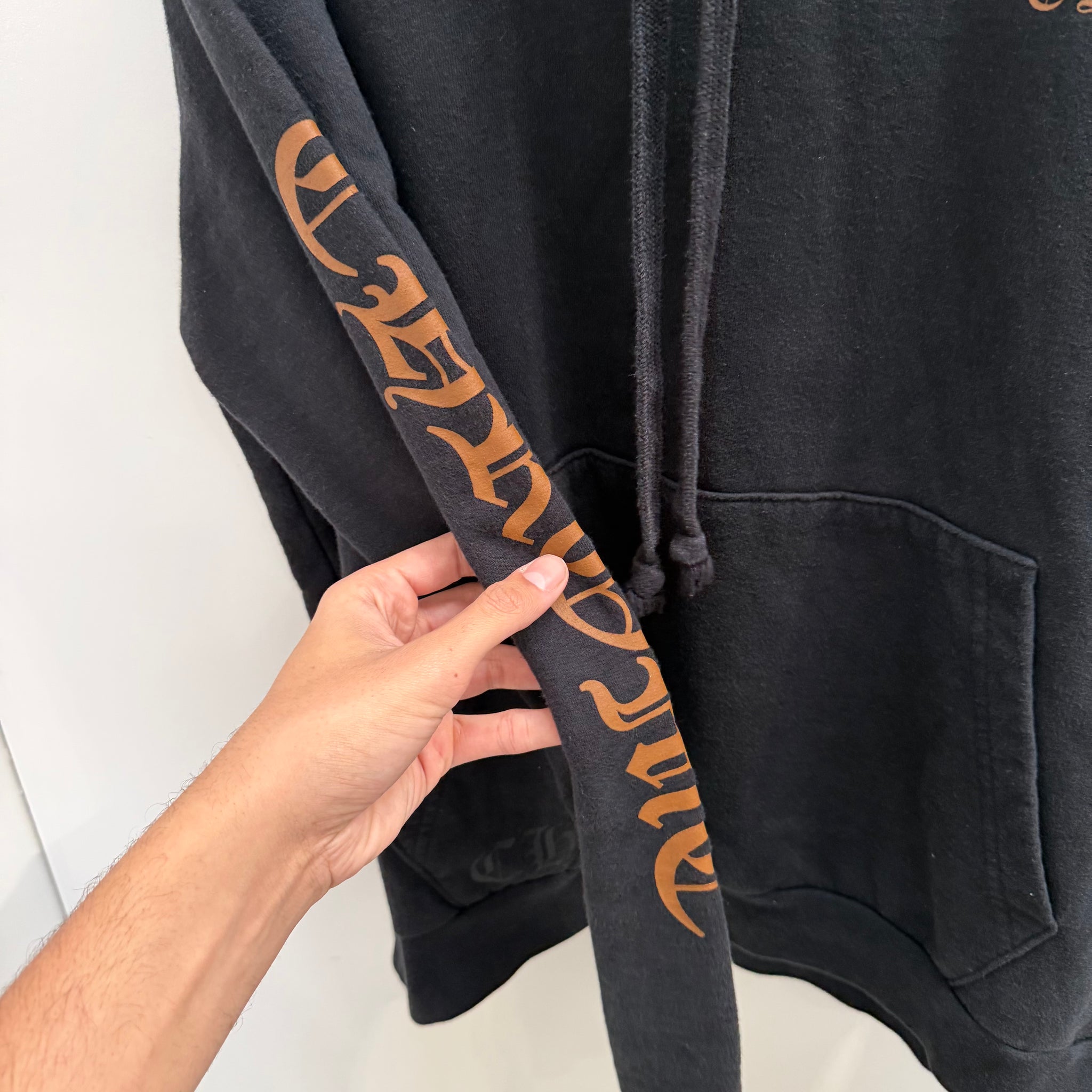 Chrome Hearts Vertical Logo Hoodie Black/Brown (Size M)