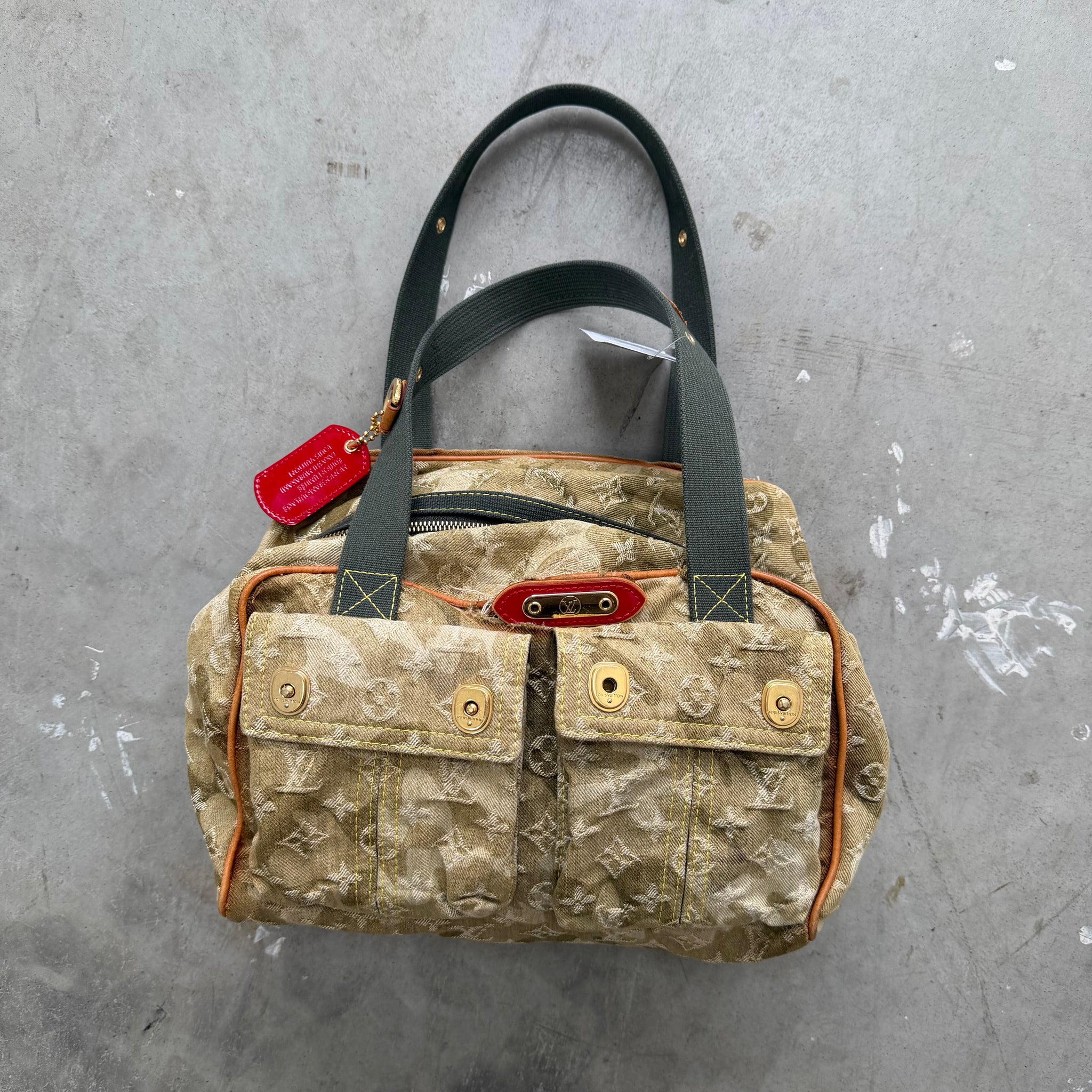 Louis Vuitton Takashi Murakami Denim Monogramouflage Jasmine Shoulder Bag