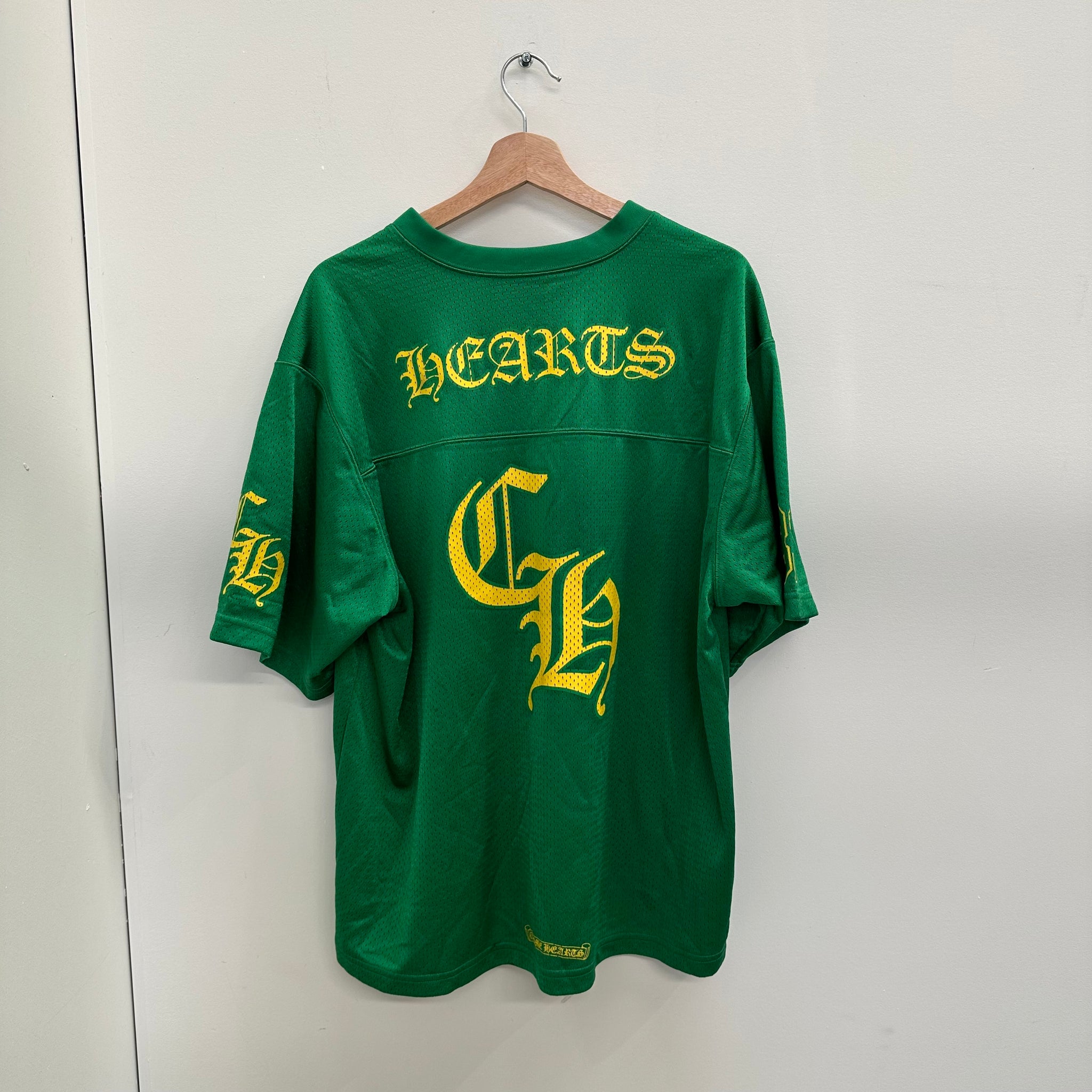 Chrome Hearts Stadium Mesh Green Tshirt Jersey (Size L)