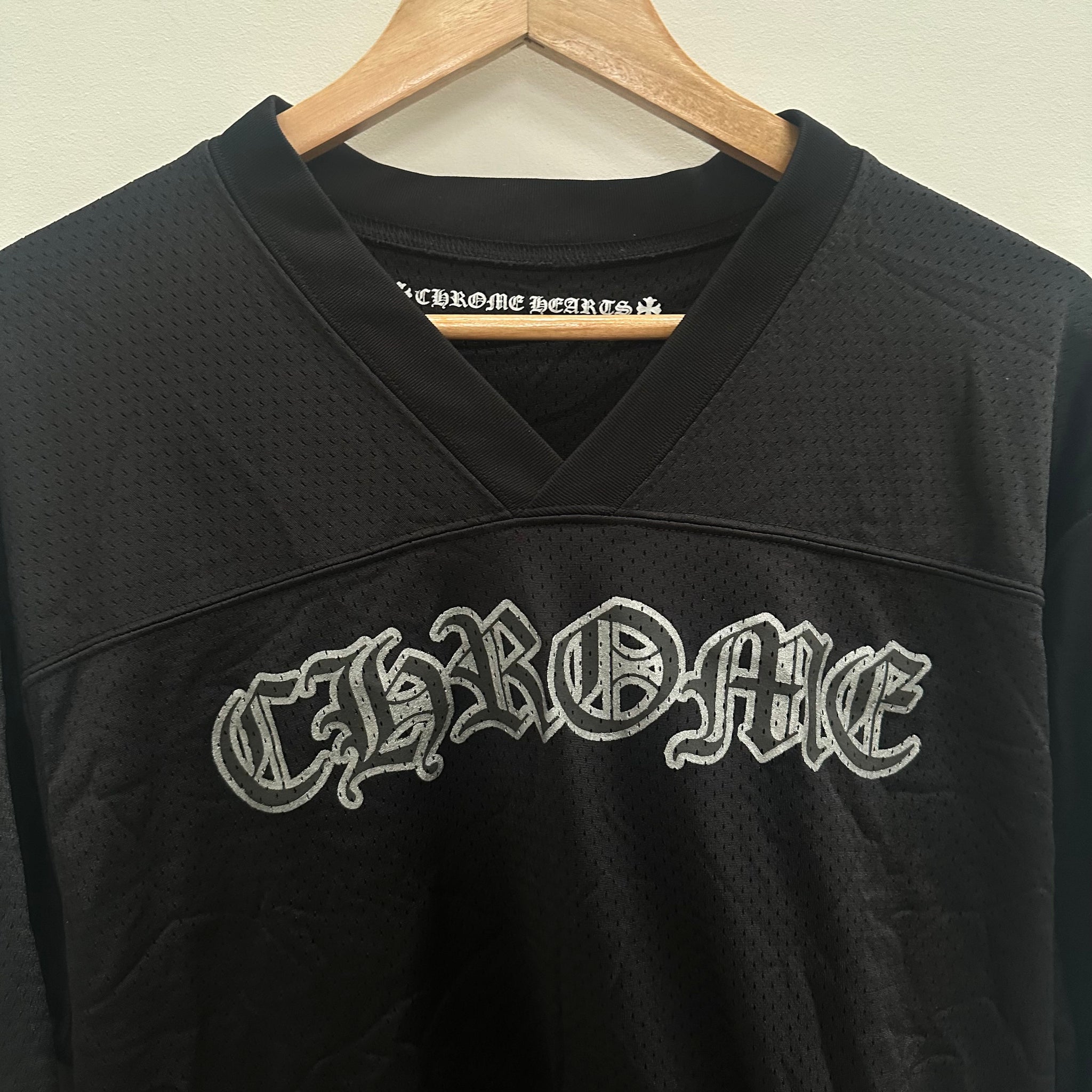 Chrome Hearts Stadium Mesh L/S Black Jersey Size M