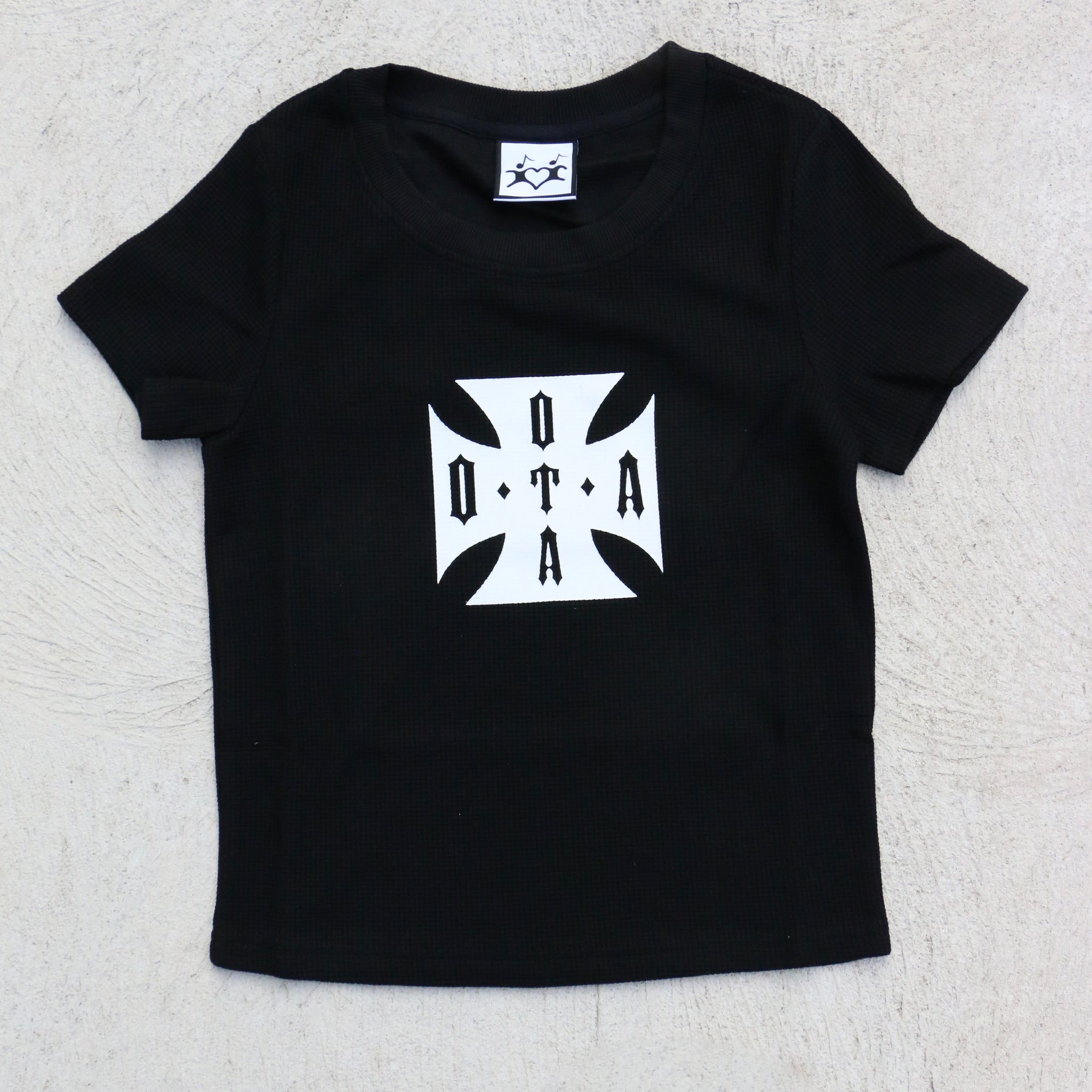 On The Arm Choppa Cropped Womens T Shirt Black