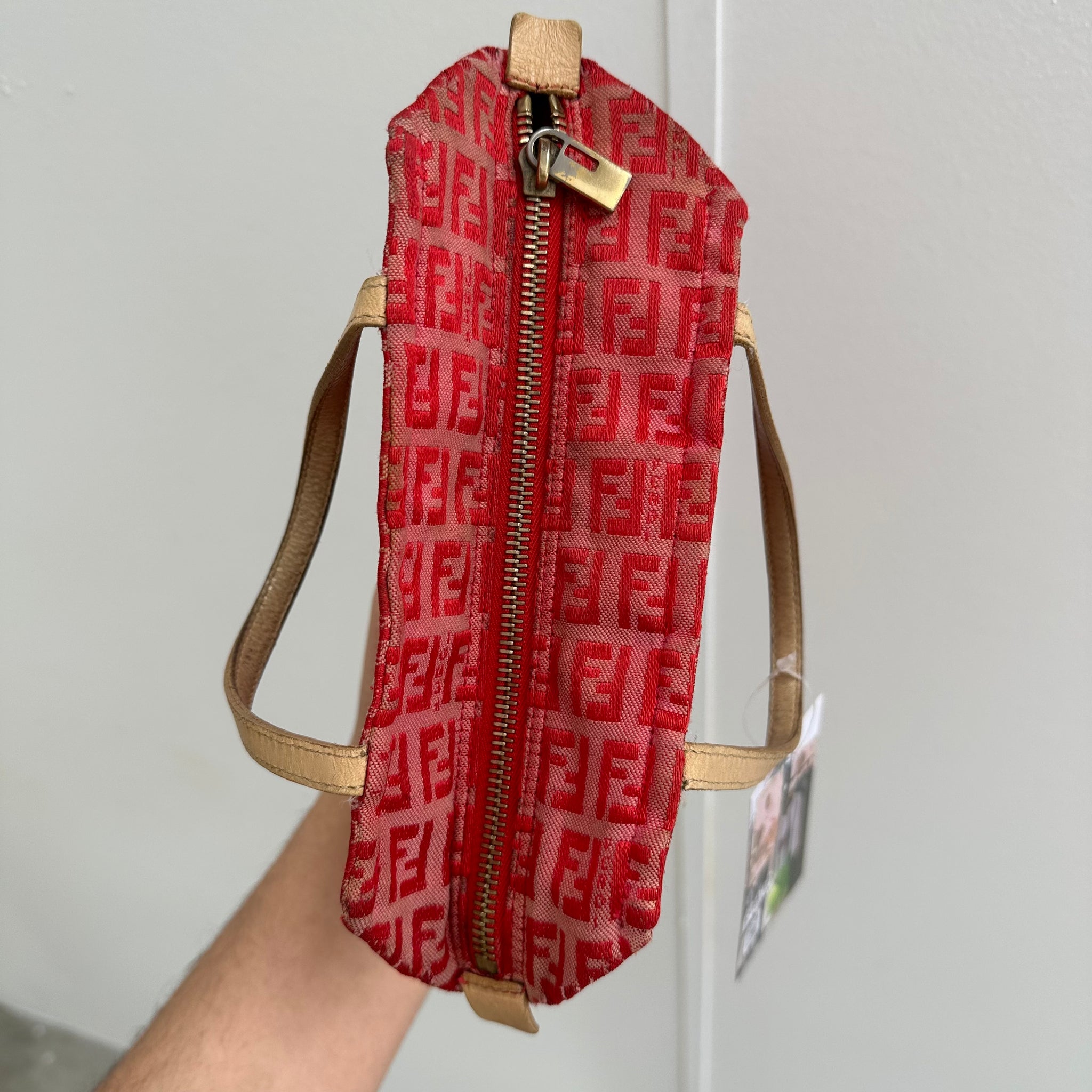 Fendi Mini Red Canvas Bag