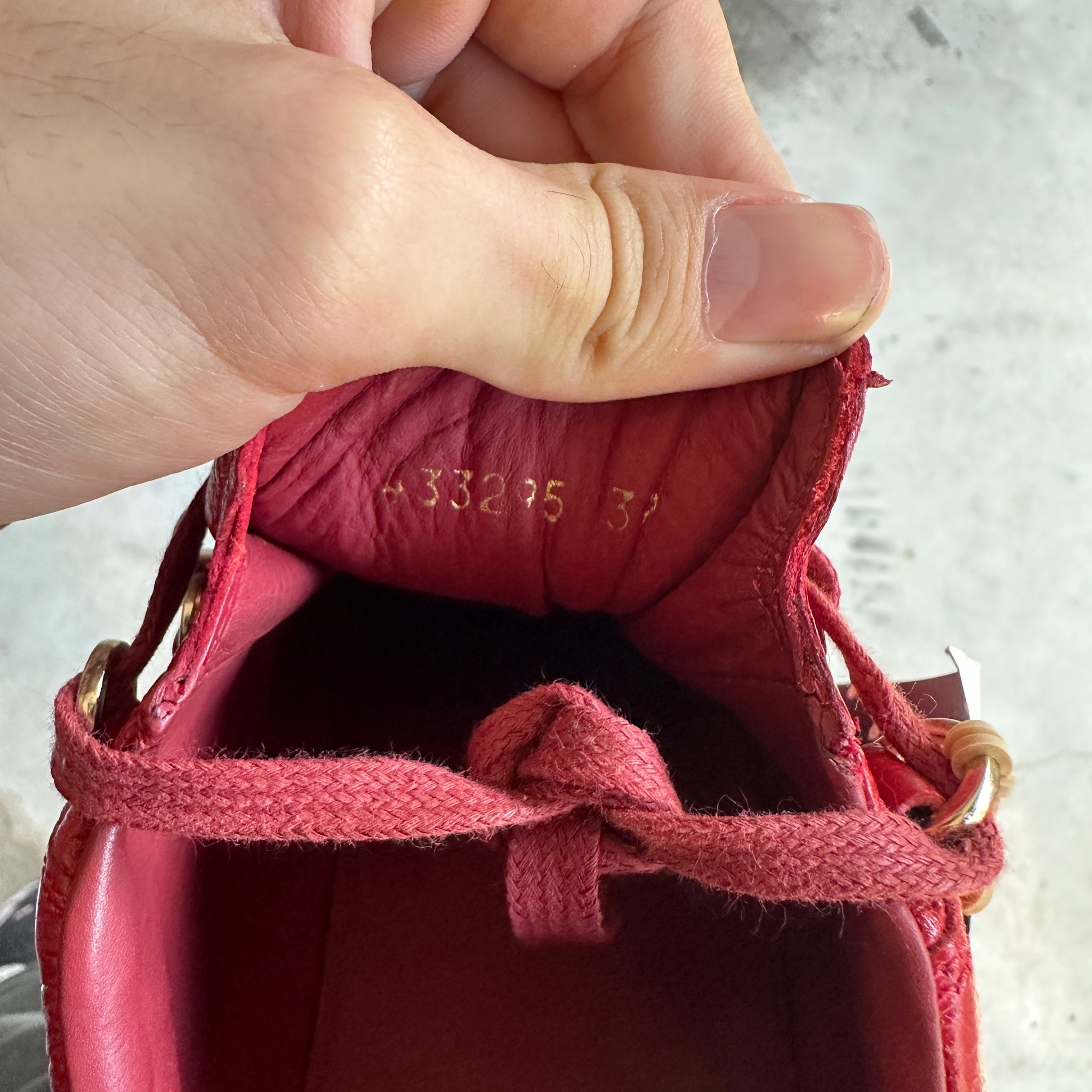 Balenciaga Arena Low Red Leather (EU 39 / US6)
