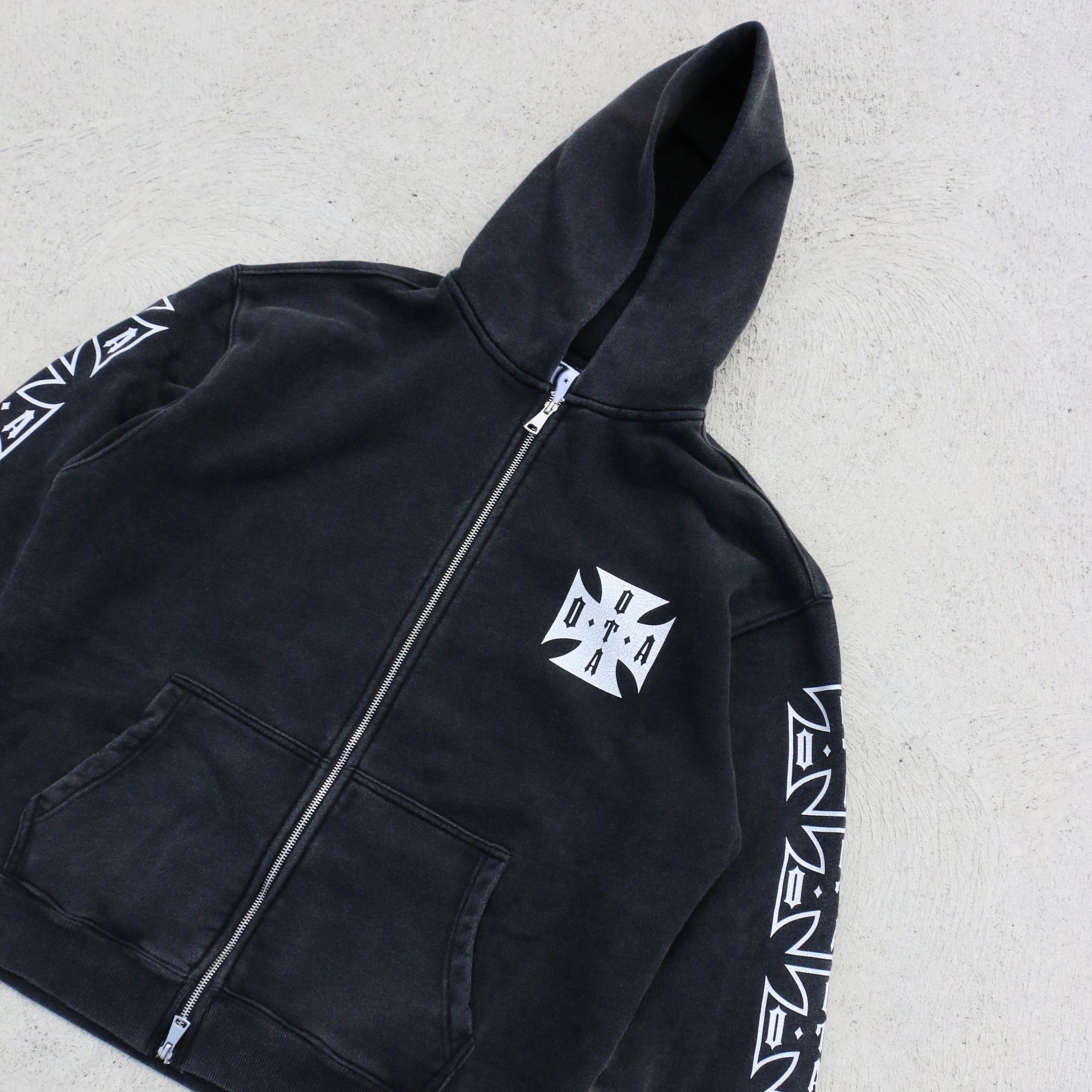 On The Arm Choppa Zip Up Hoodie Black