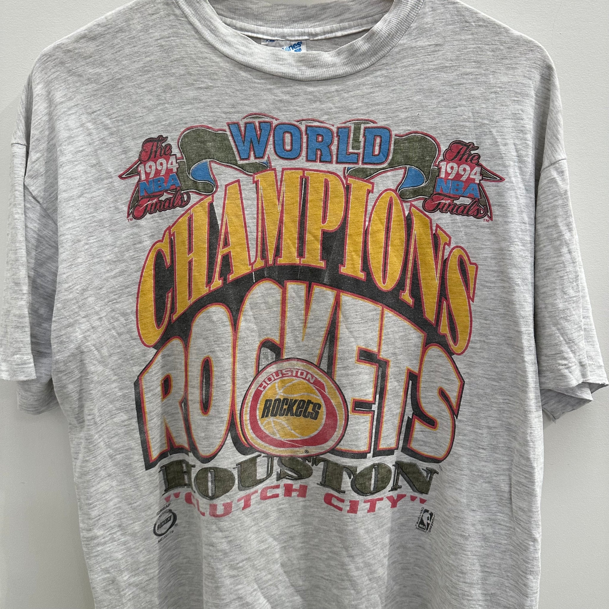 Vintage Houston Rockets 1994 Grey Tshirt (fits M-L)