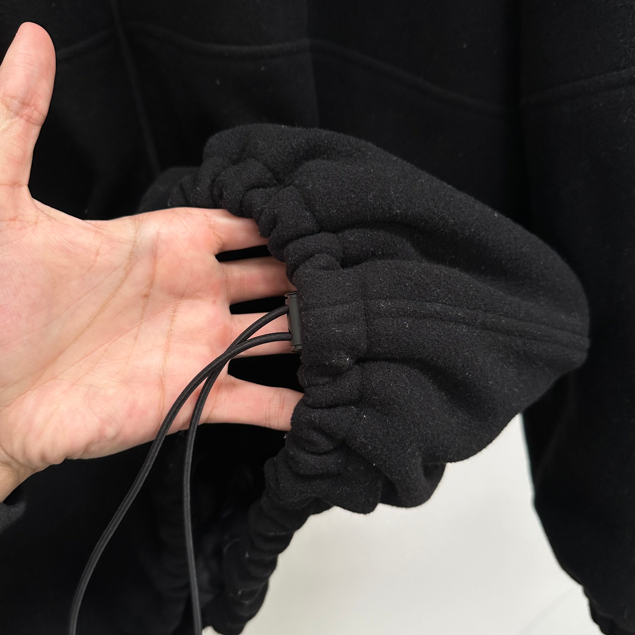 Balenciaga Wool Logo Padded Black Jacket (fits XL+)