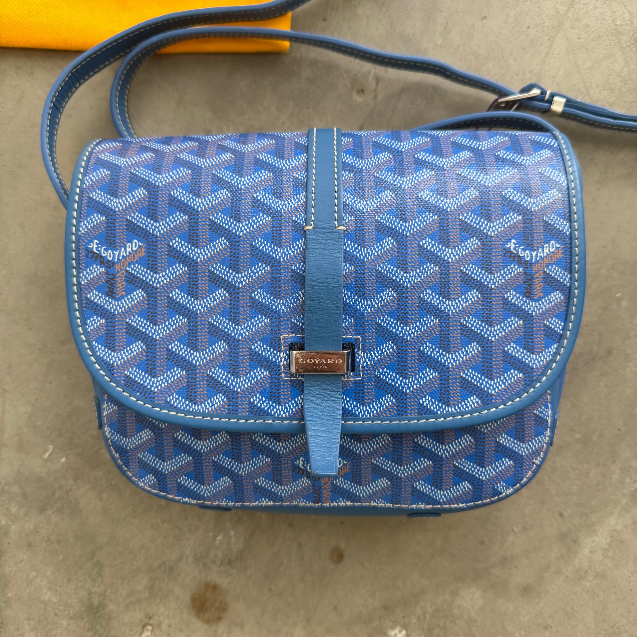 Goyard Belvedere PM Messenger Bag Sky Blue
