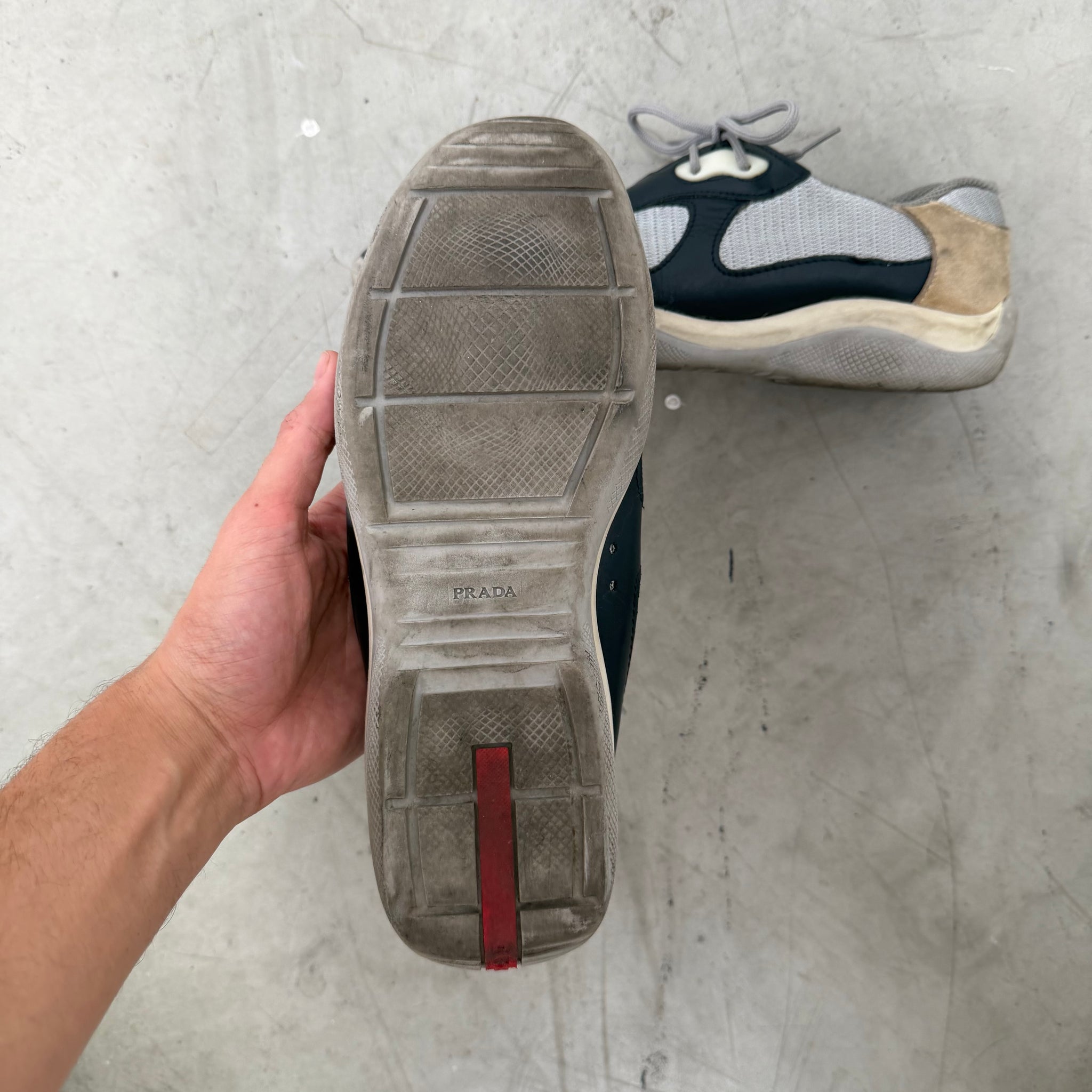 Prada Vintage America’s Cup Sneakers (fits US11-11.5)