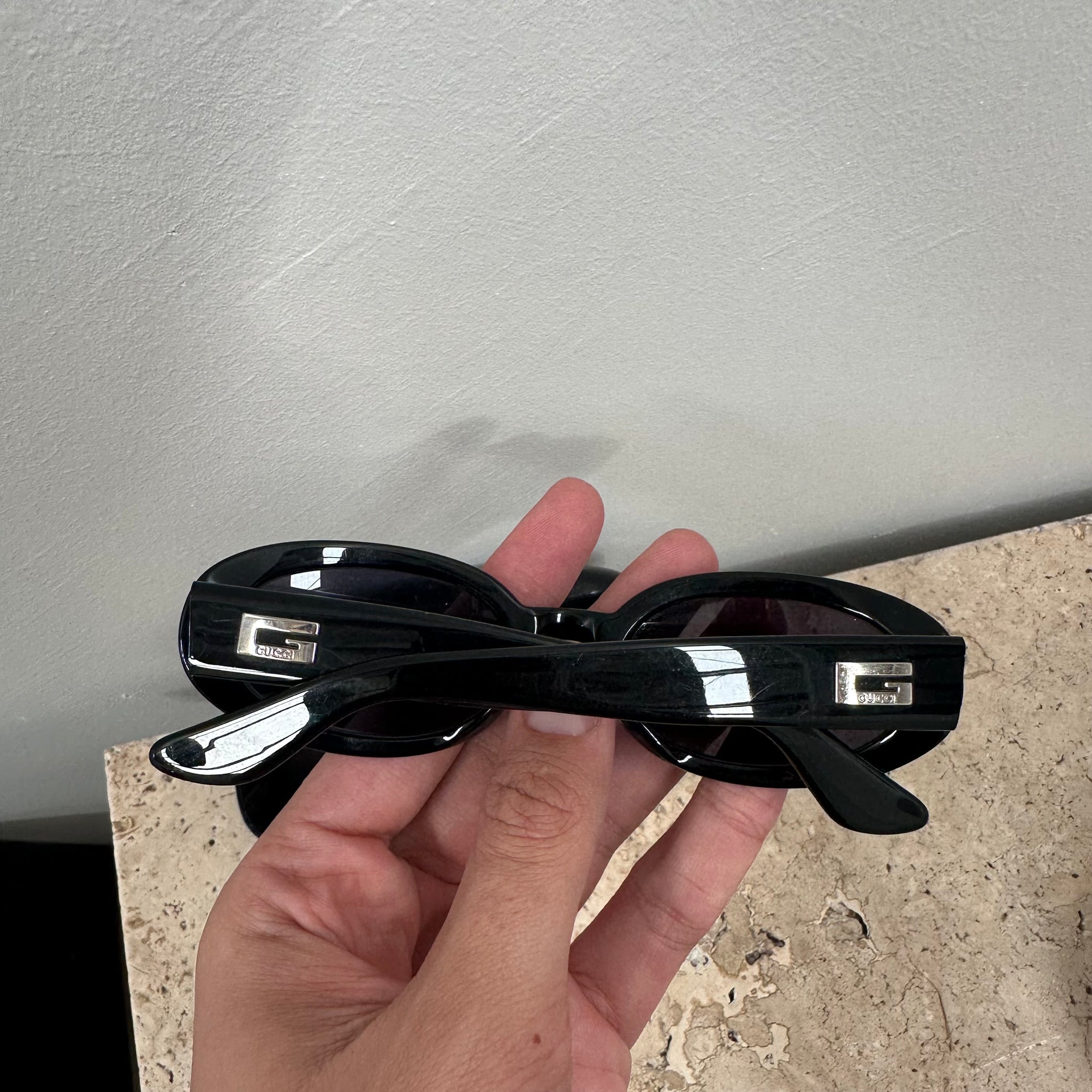 Gucci Vintage Round Frame “G” Logo Sunglasses