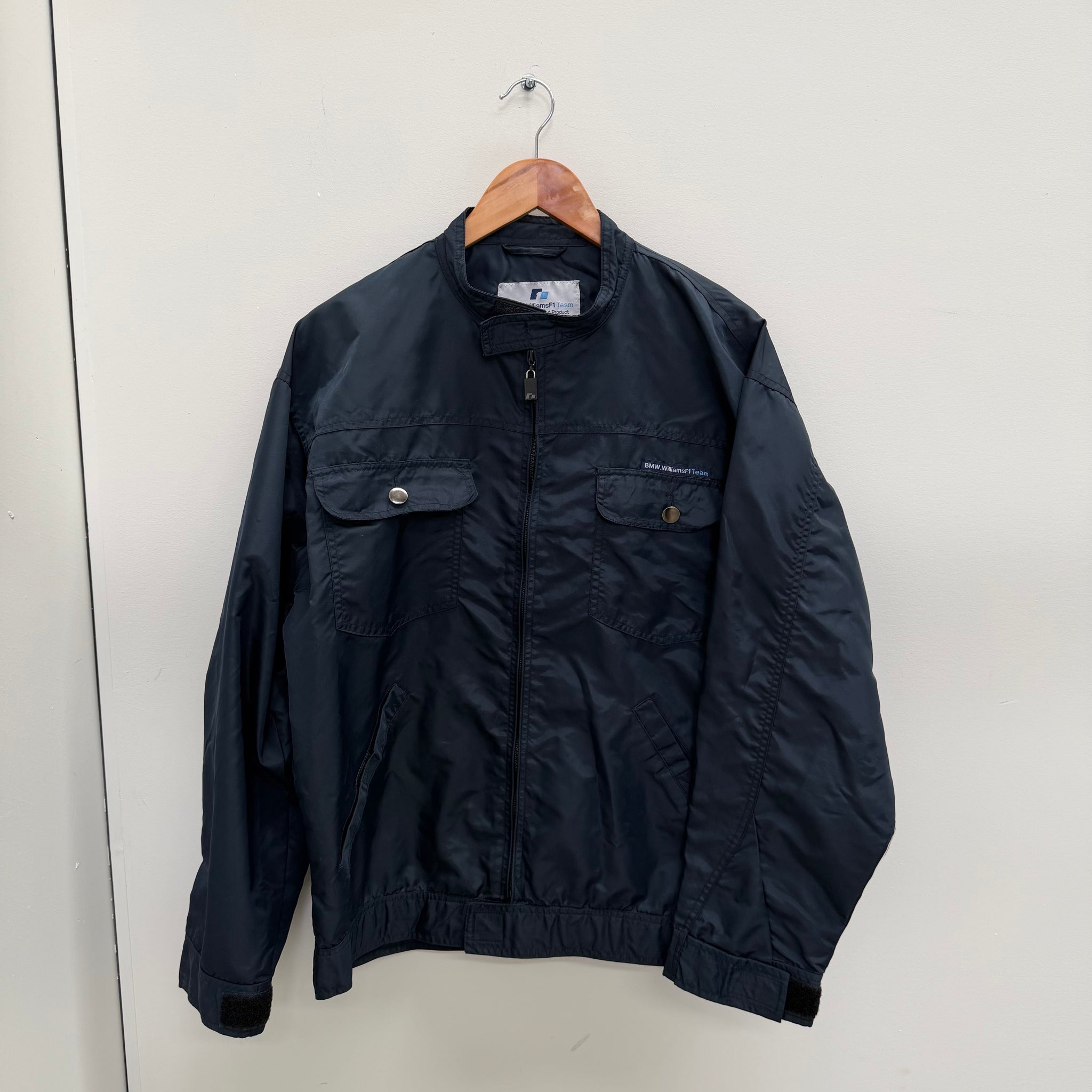 Vintage BMW Williams F1 Team Navy Racing Jacket (Size L)