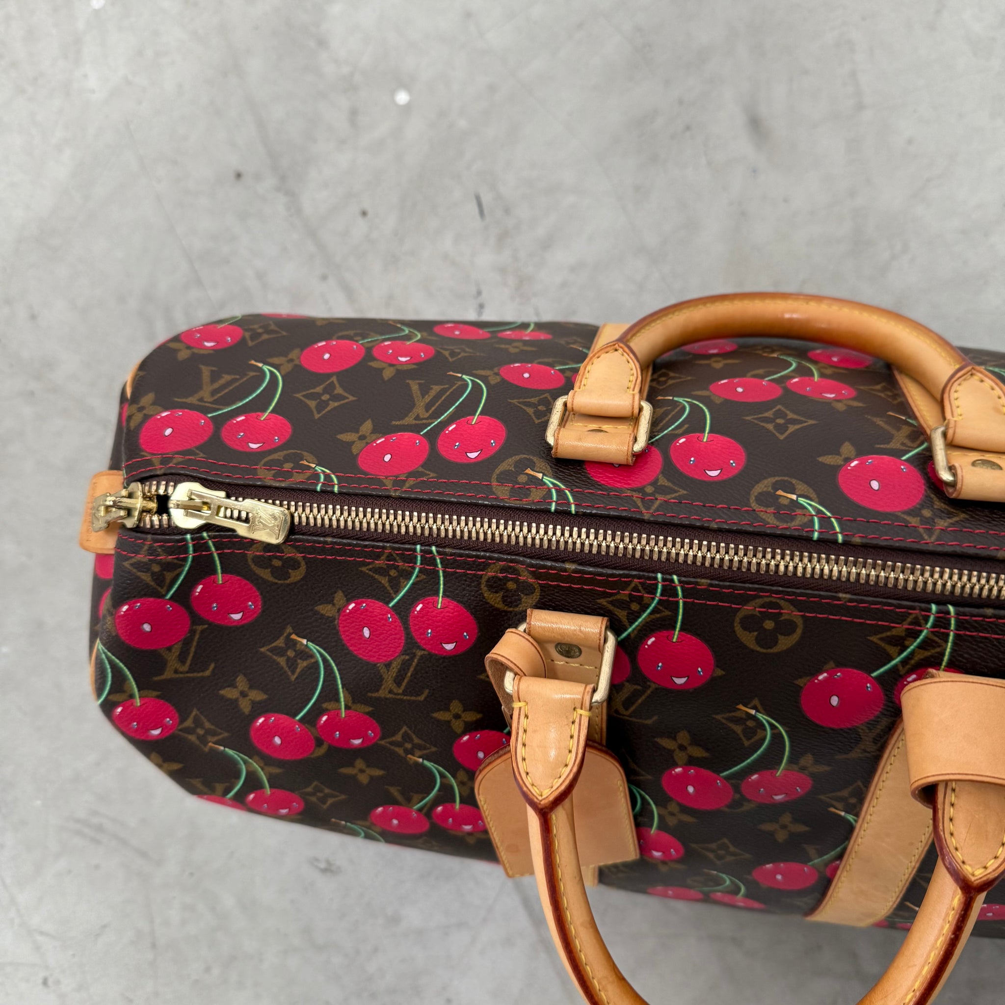 Louis Vuitton Takashi Murakami Keepall Cherry 45