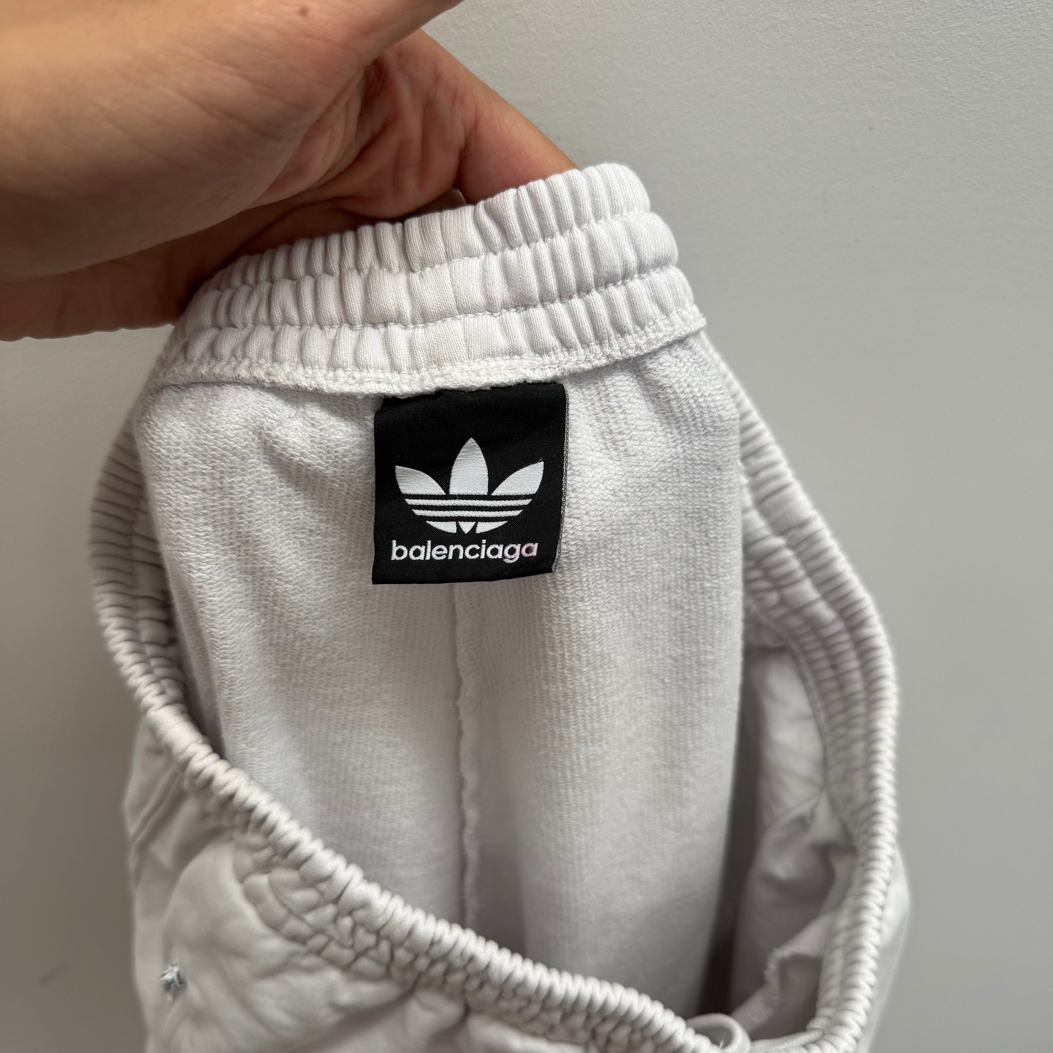 Balenciaga x Adidas Cotton White Sweatpants (fits S-M)