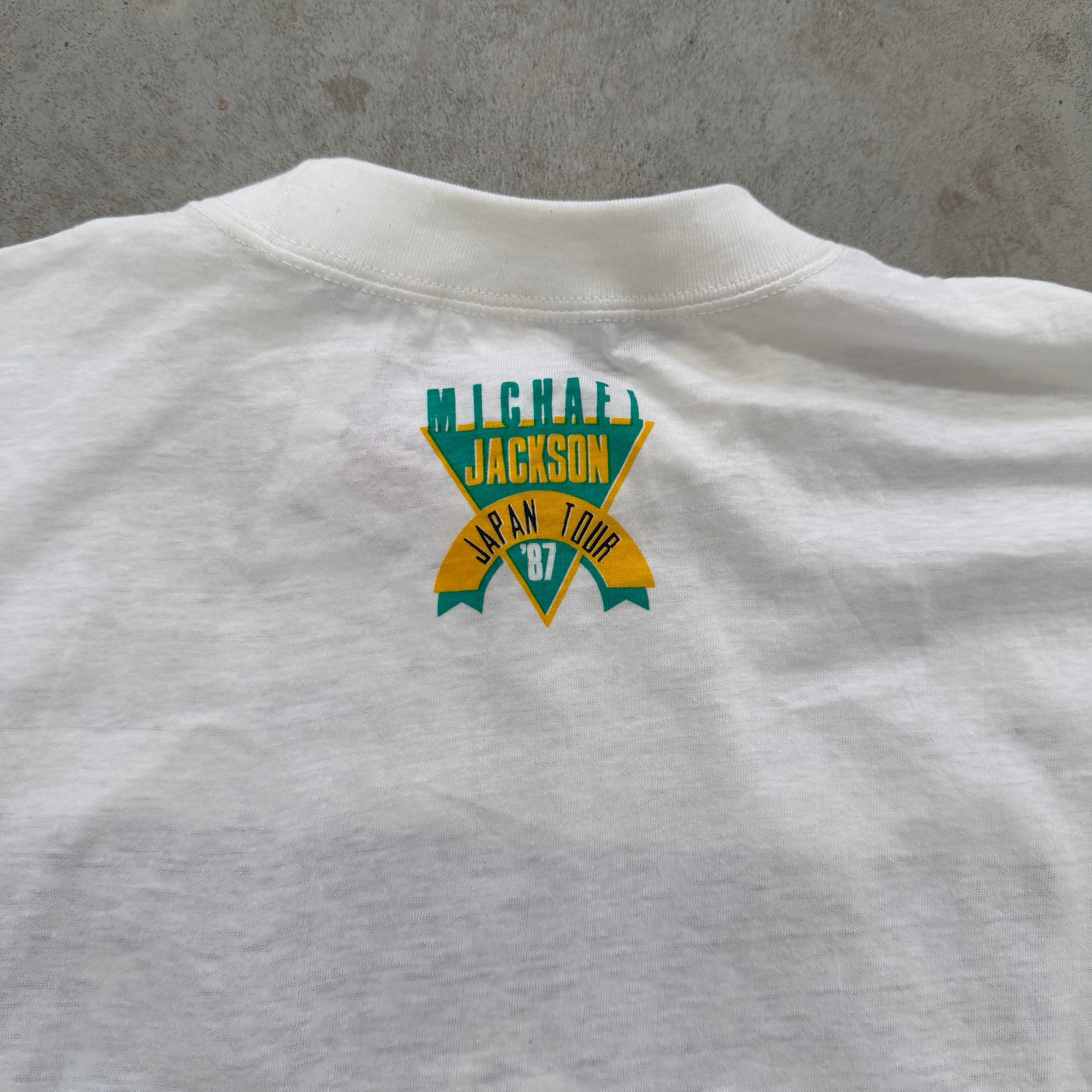 Michael Jackson 1987 Japan Tour Double Sided T Shirt (fits S-M