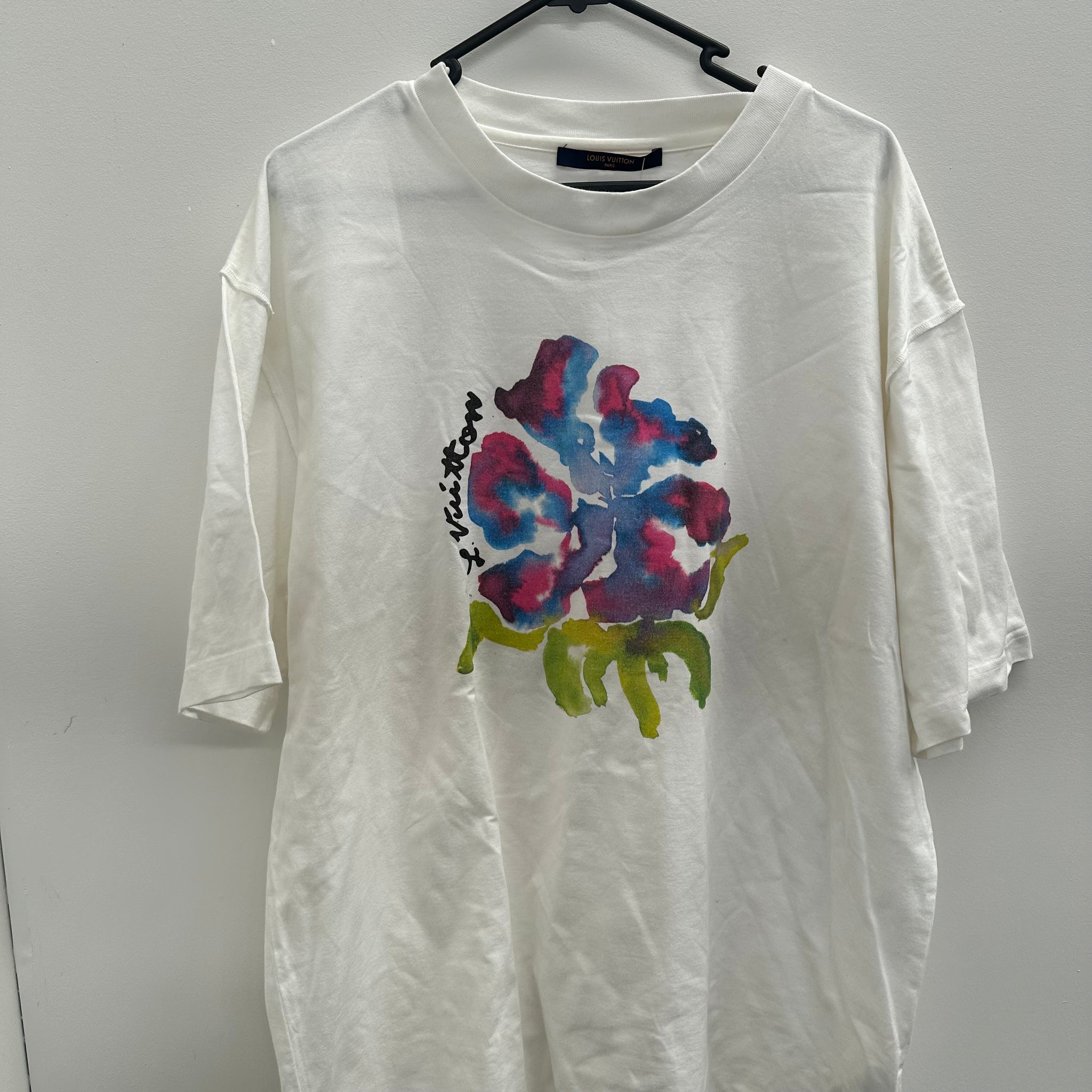 Louis Vuitton Flower Logo Tee White Size XXL