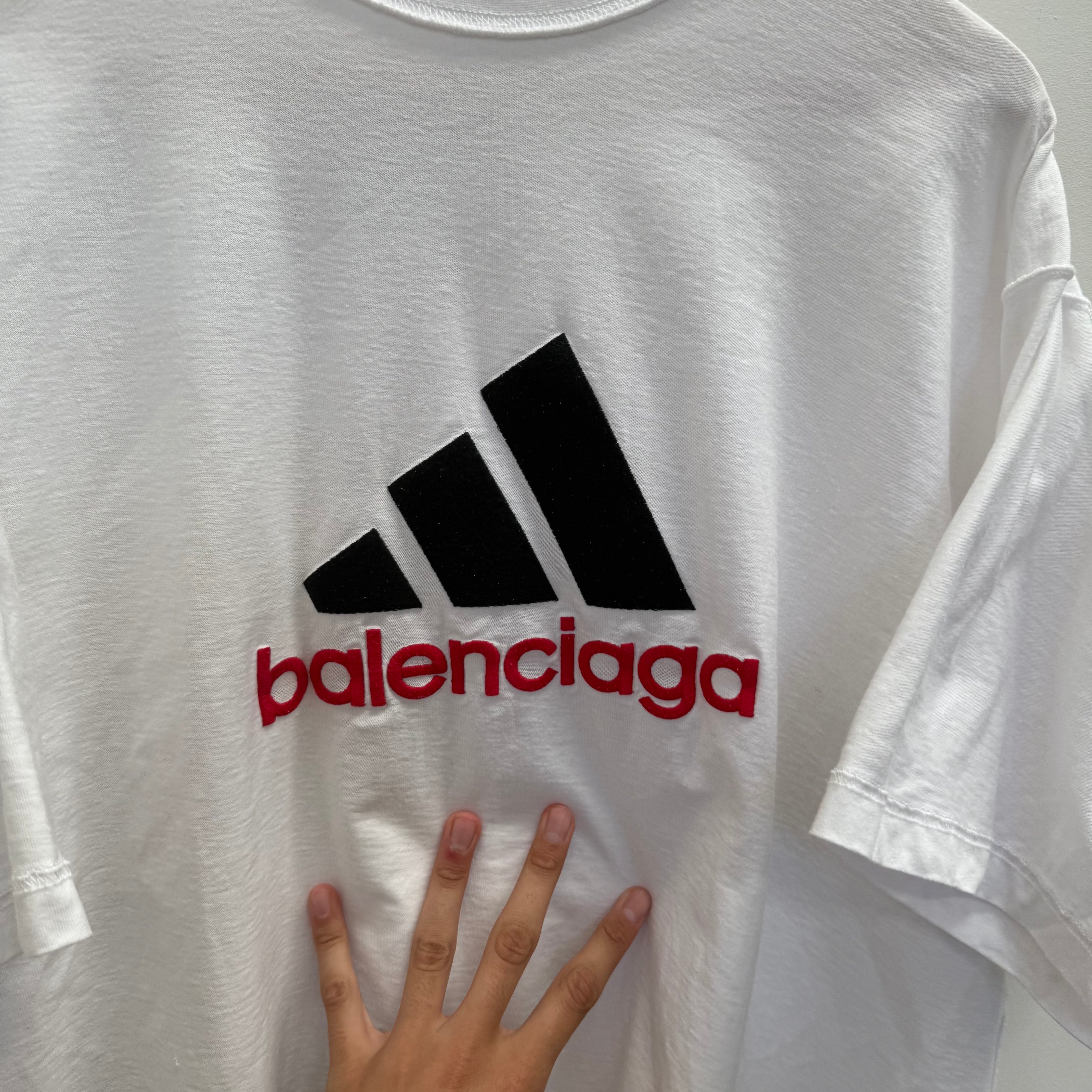 Balenciaga x Adidas Oversized Logo T-shirt (fits L-XL) – Curated