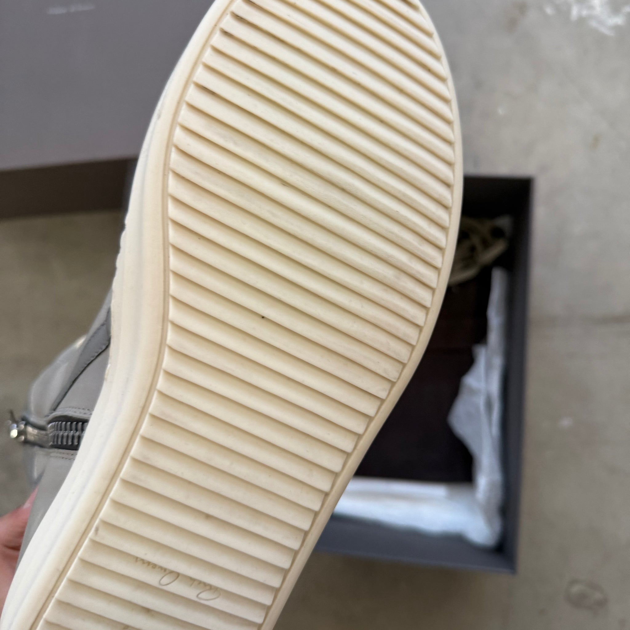 Rick Owens Geobasket Reflective Sneaker Grey (US10/43)