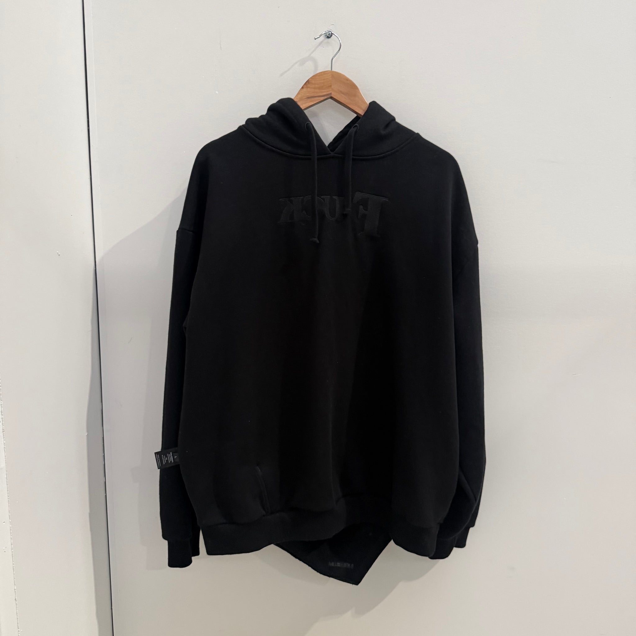 Vetements Runway Reversible FW18 Black Hoodie (Size L)