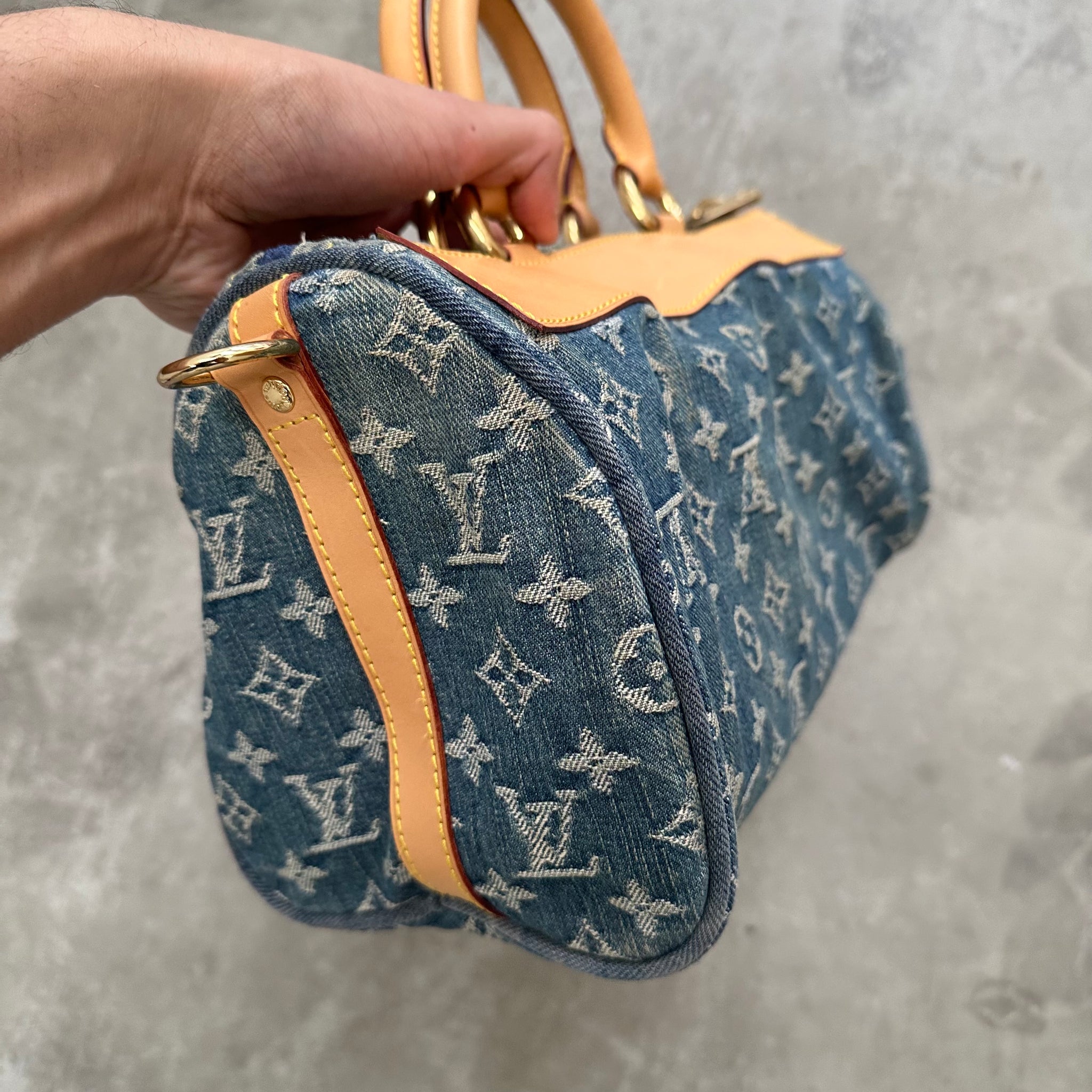 Louis Vuitton Monogram Denim Neo Speedy Blue