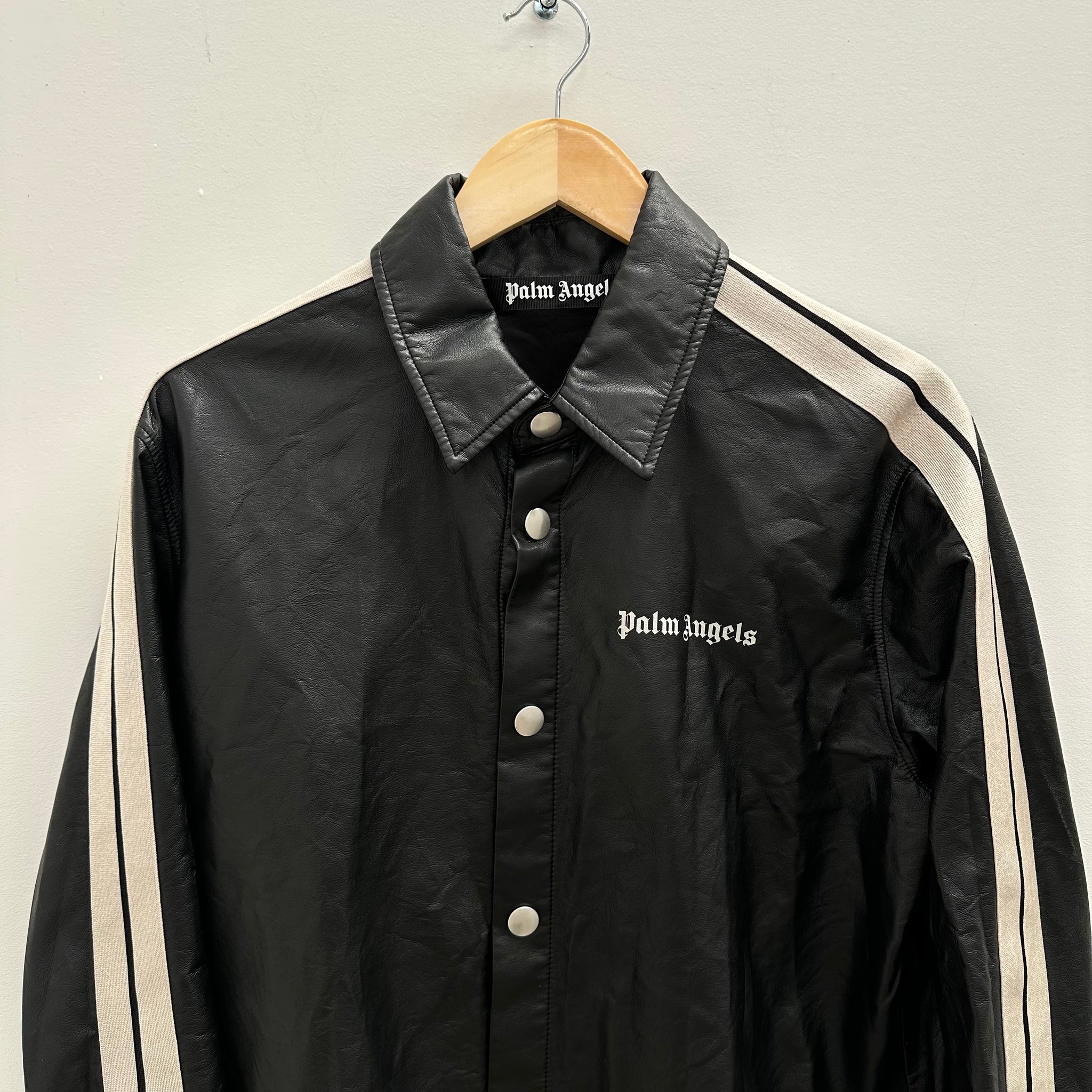 Palm Angels Leather Track Jacket (Size S)