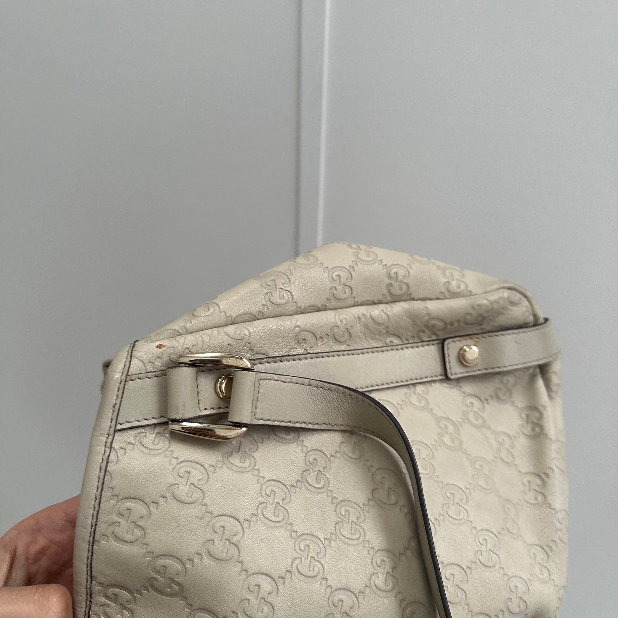 Gucci Guccissima Abbey Shoulder Tote Bag