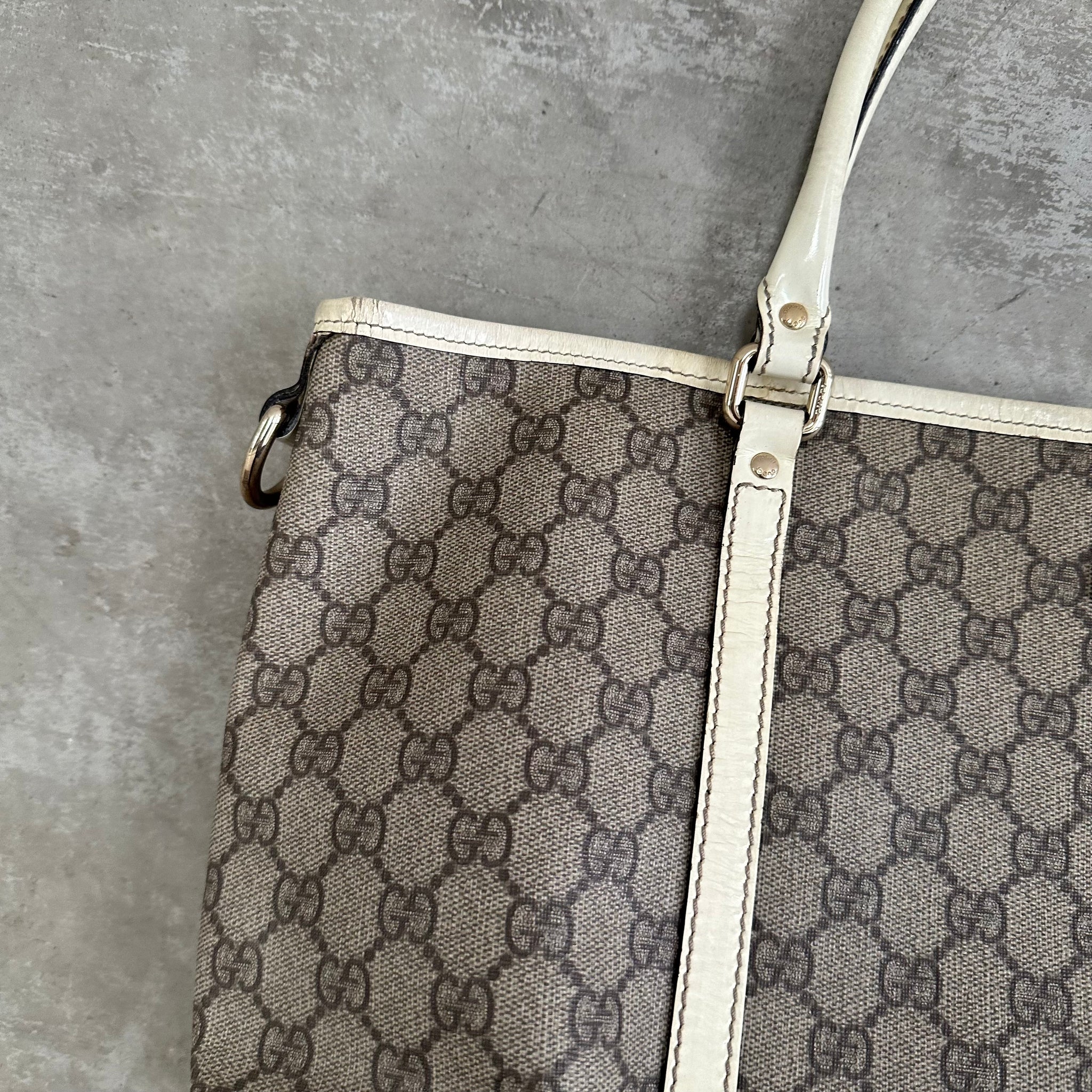 Gucci GG Monogram Handbag 'Beige/White'