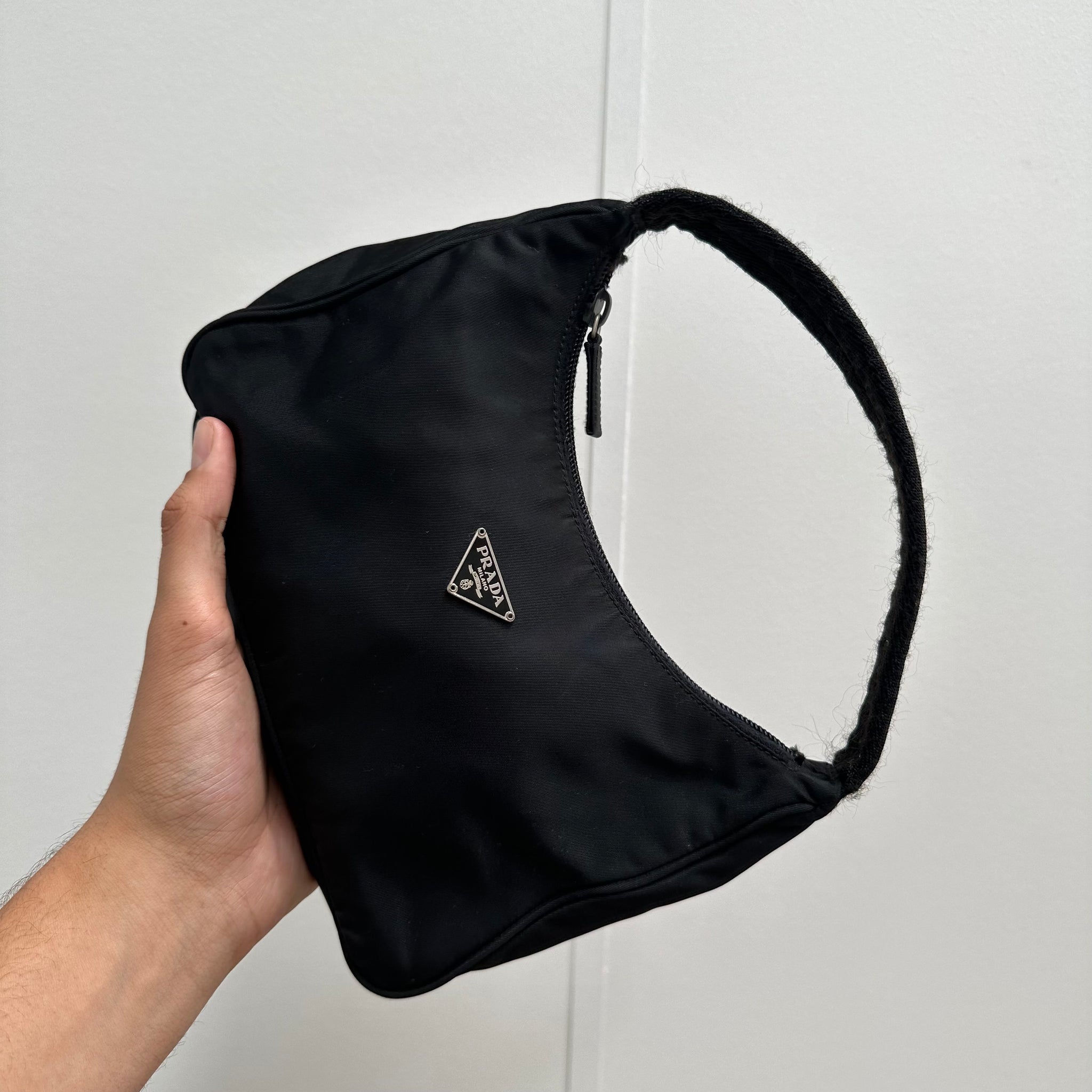 Prada Hobo Shoulder Bag Black