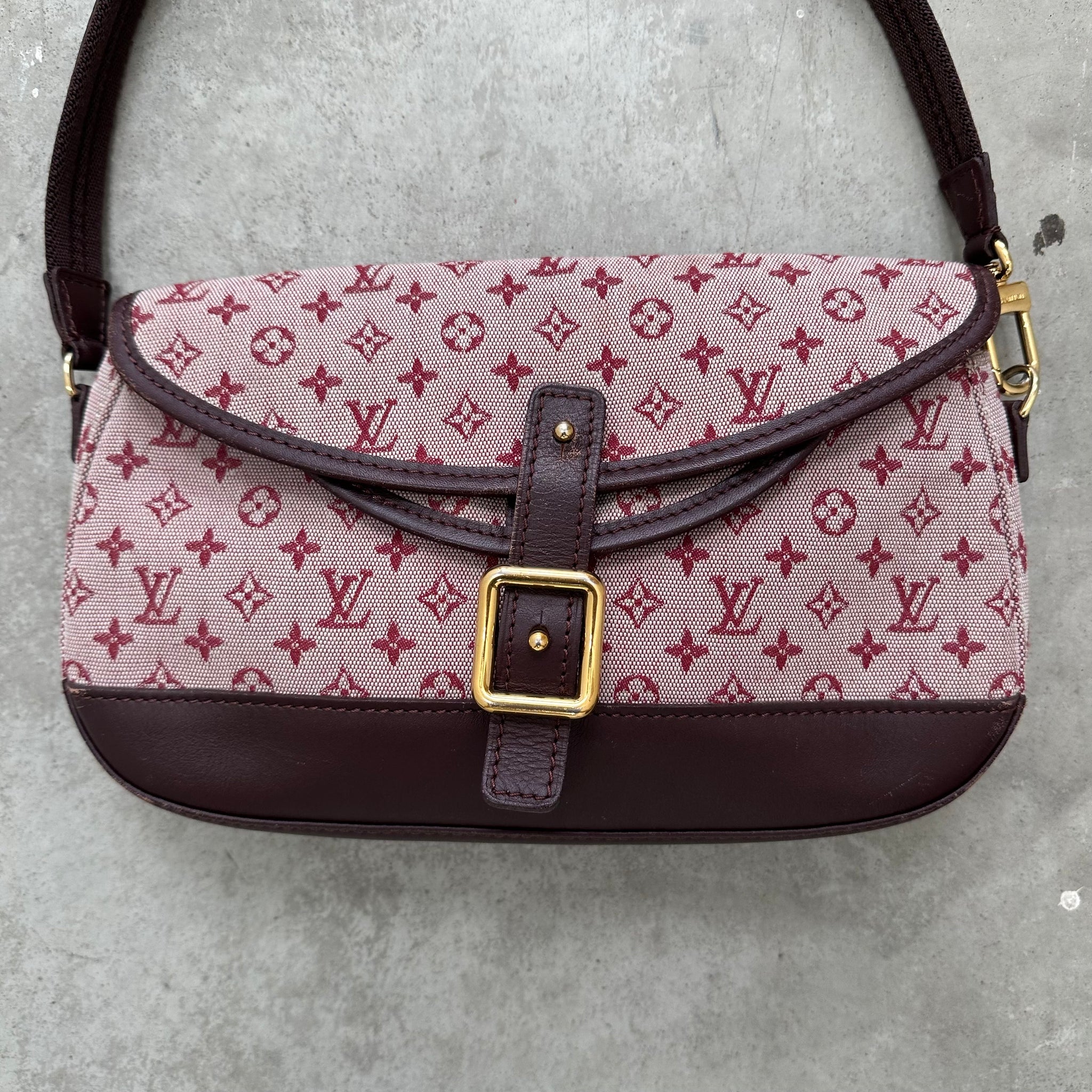 Louis Vuitton Red Monogram Canvas Mini Lin Marjorie Shoulder Bag