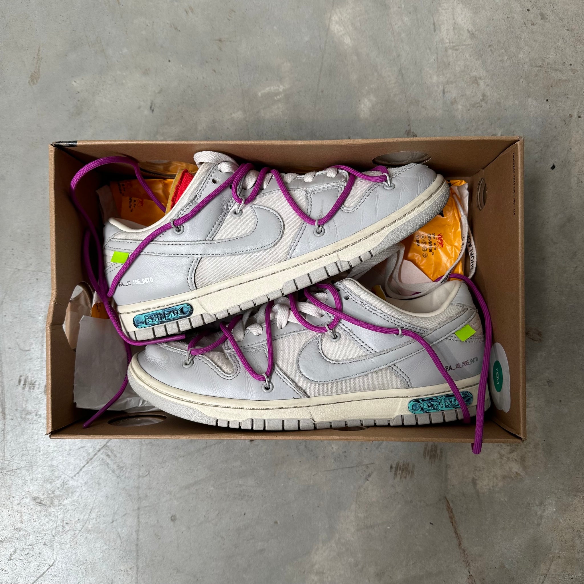 Off-White x Dunk Low 'Lot 50' US8.5