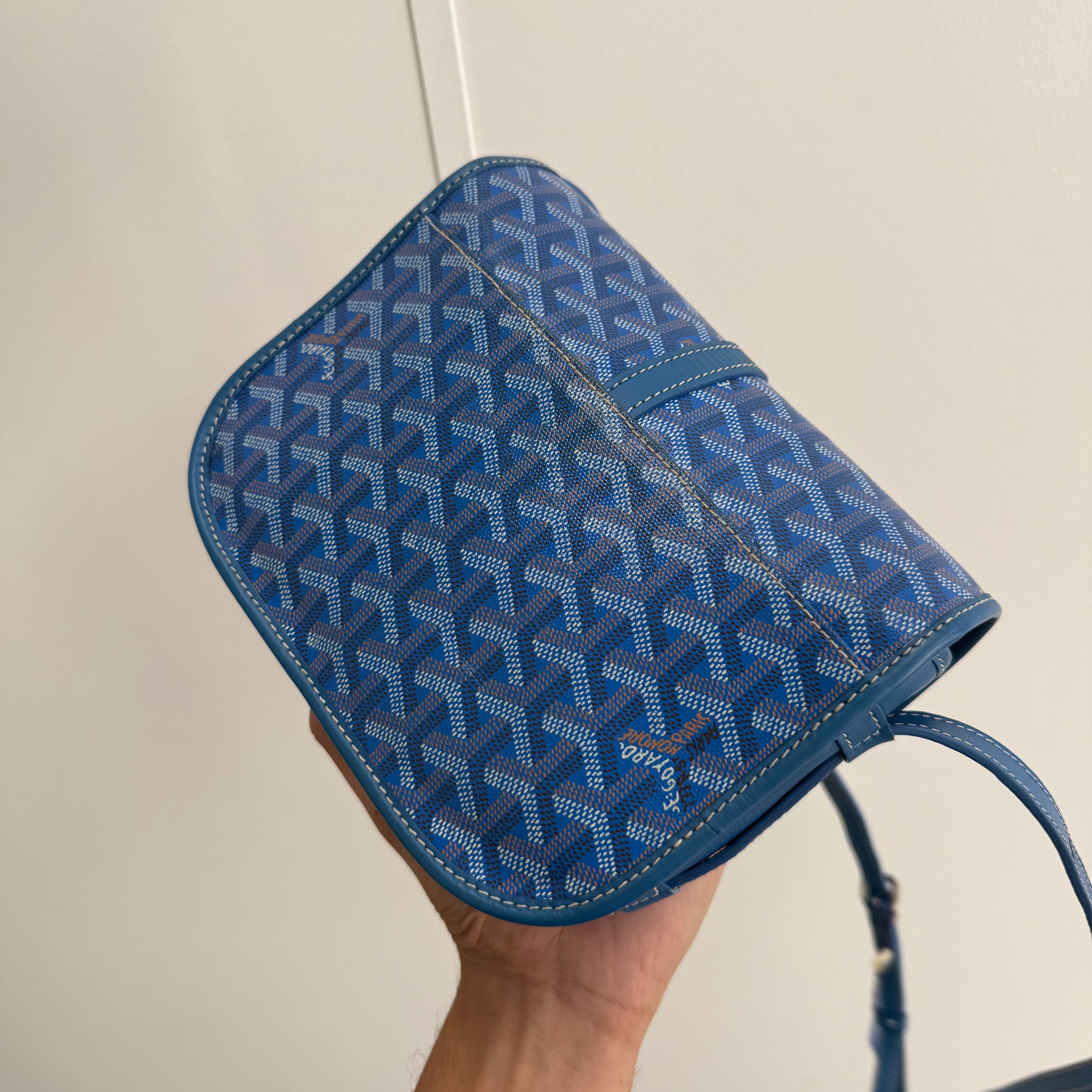 Goyard Belvedere PM Messenger Bag Sky Blue