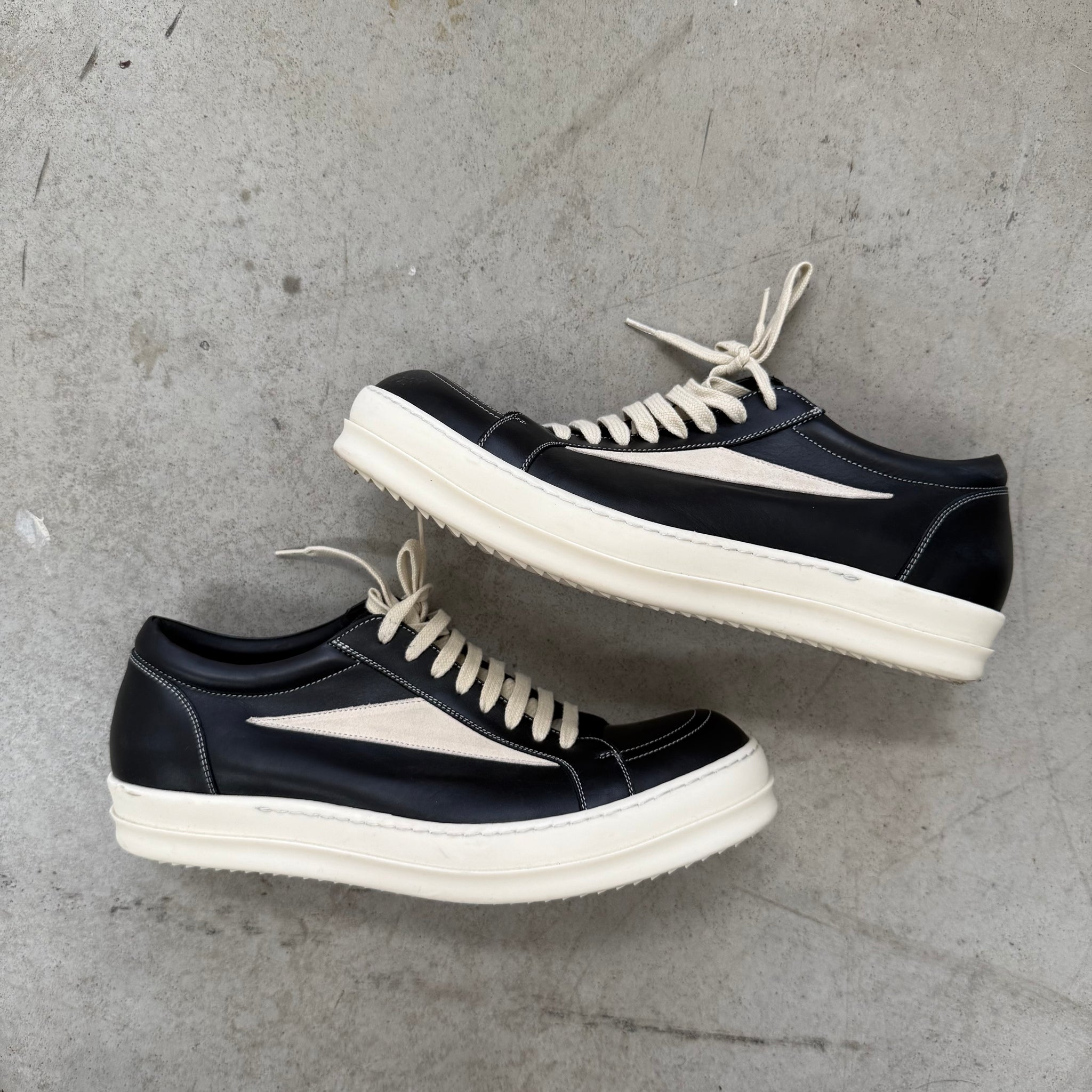 Rick Owens Black Vintage Sneakers (EU46)