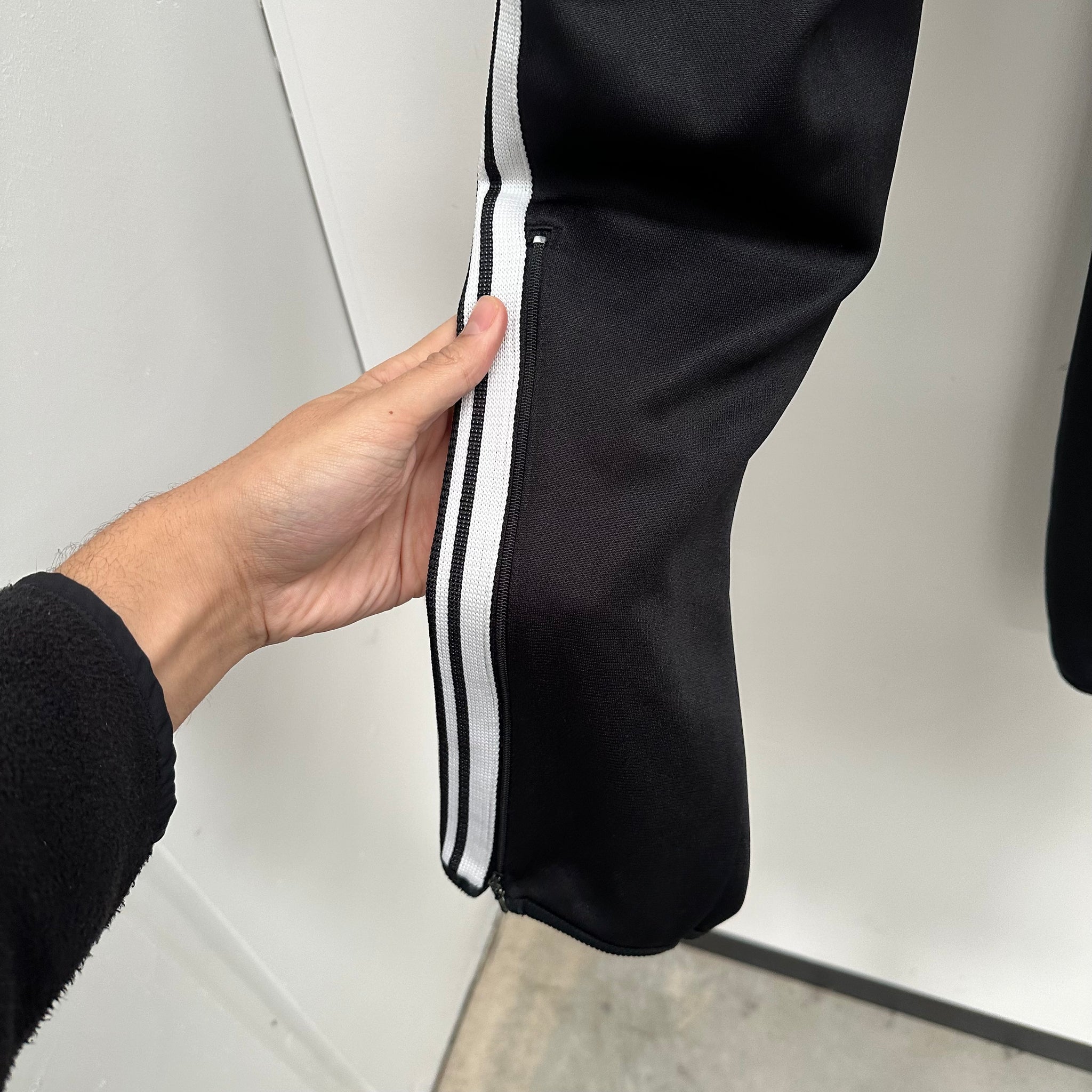 Needles Narrow Track Pant Black/White (Size S)
