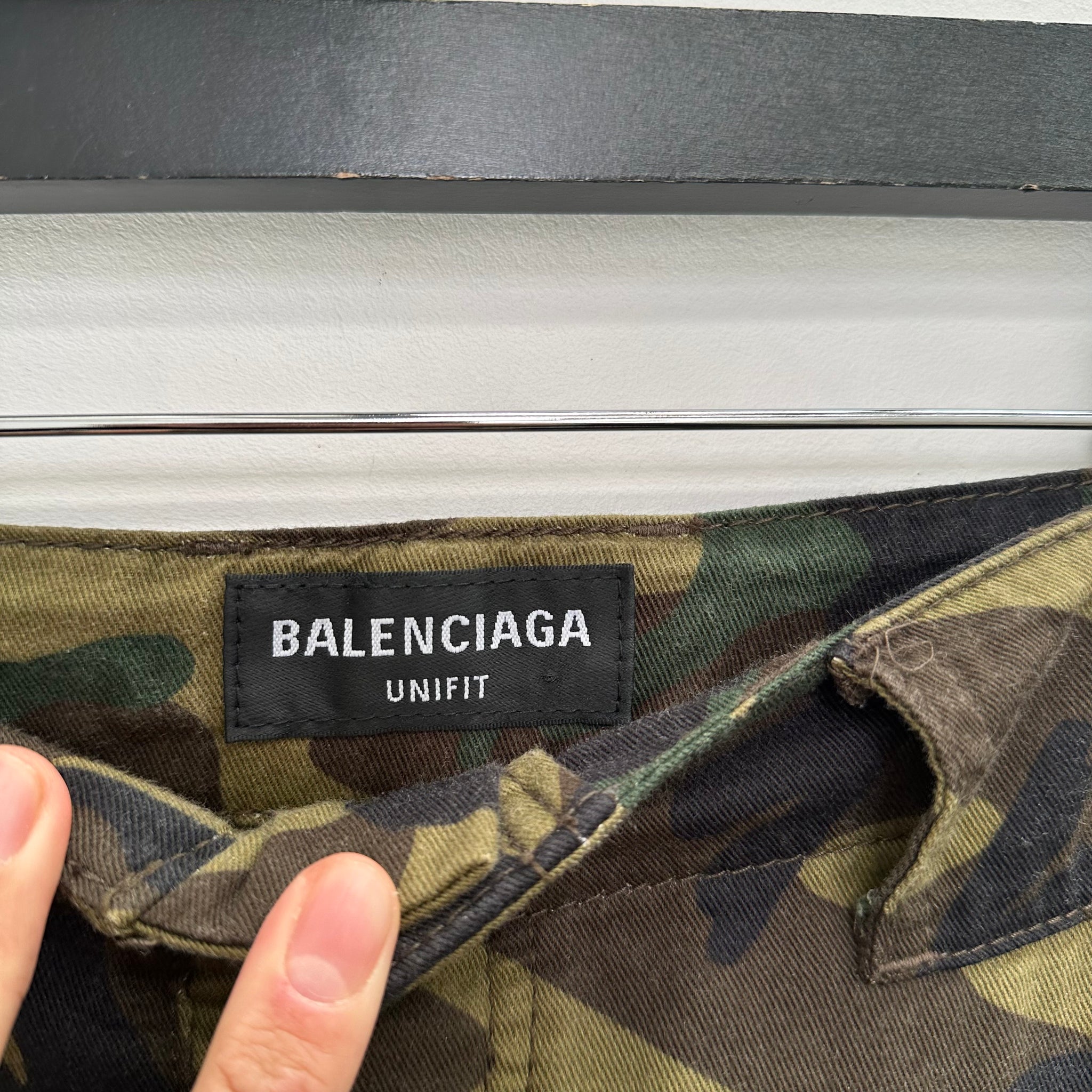 Balenciaga FW21 Afterworld Double Waisted Camo Denim (Size M)