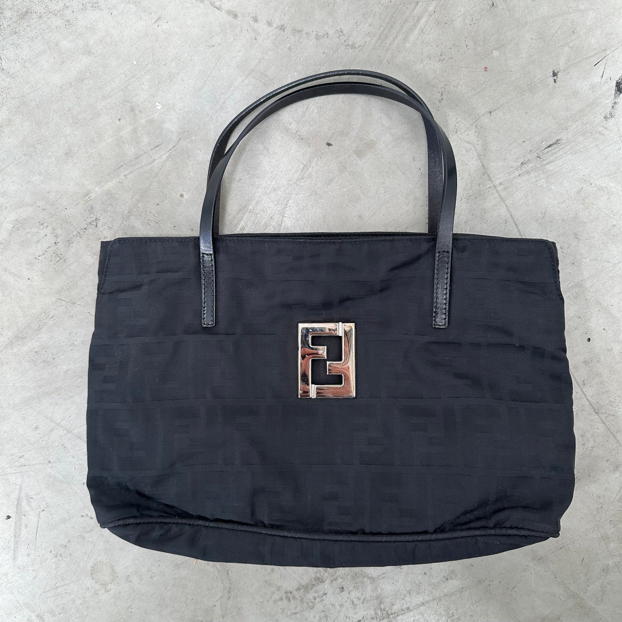 Fendi FF Zucca Tote Bag Black