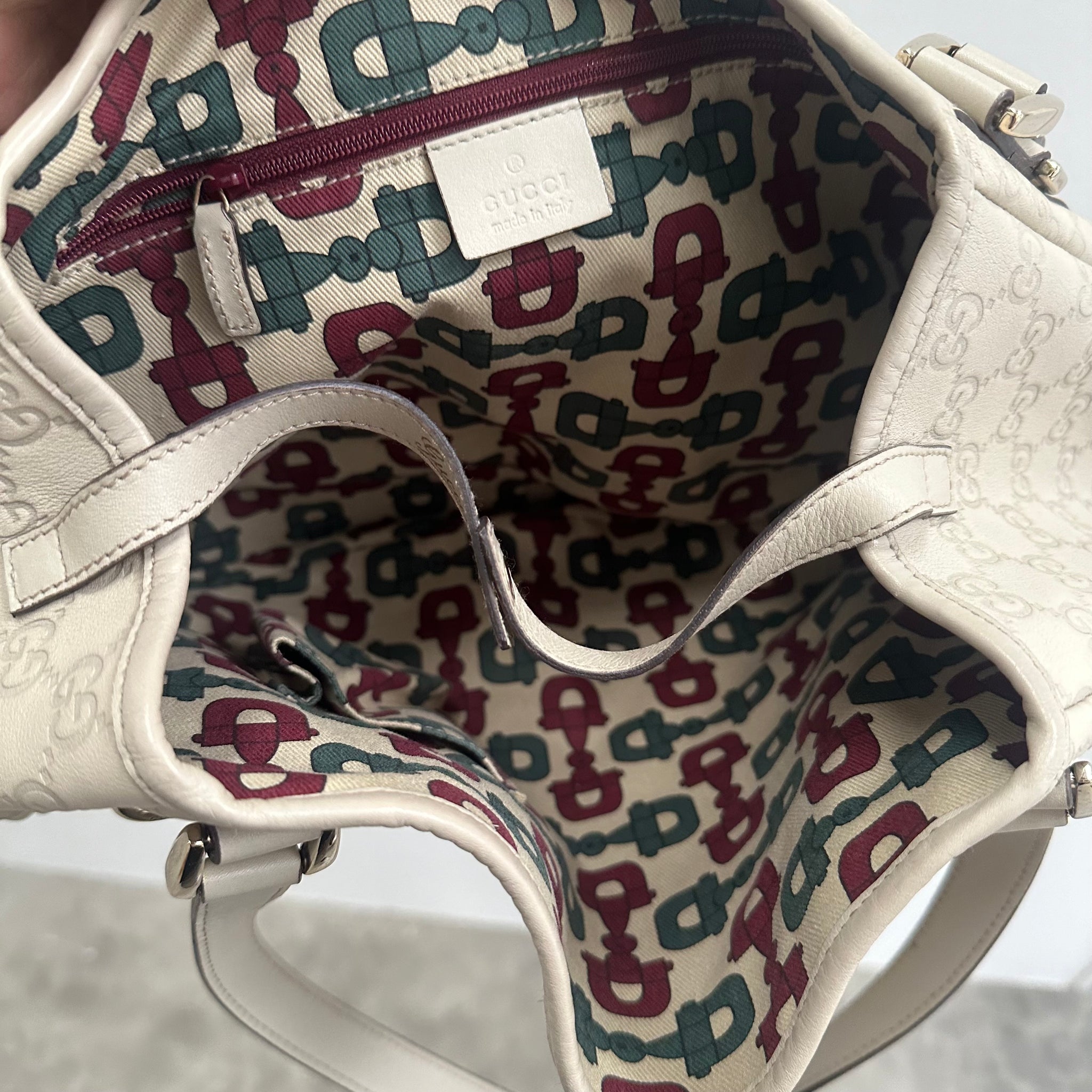 Gucci Guccissima Abbey Shoulder Tote Bag