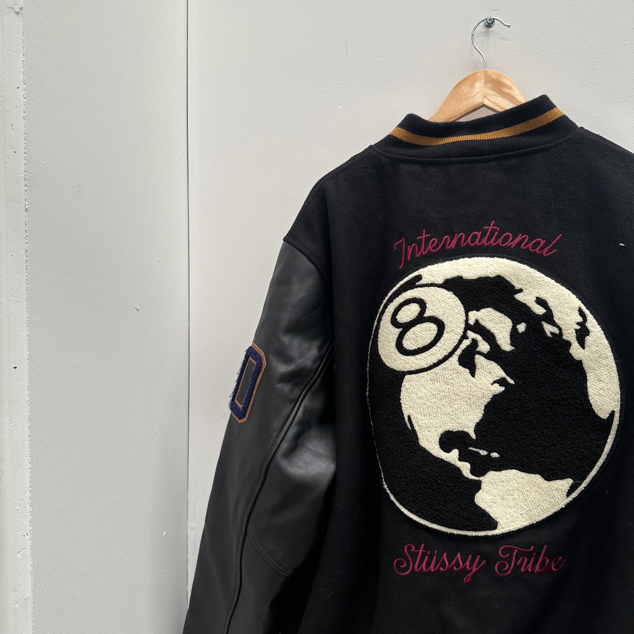 Stussy 40th Anniversary IST 8 Ball Varsity Jacket (Size XXL)