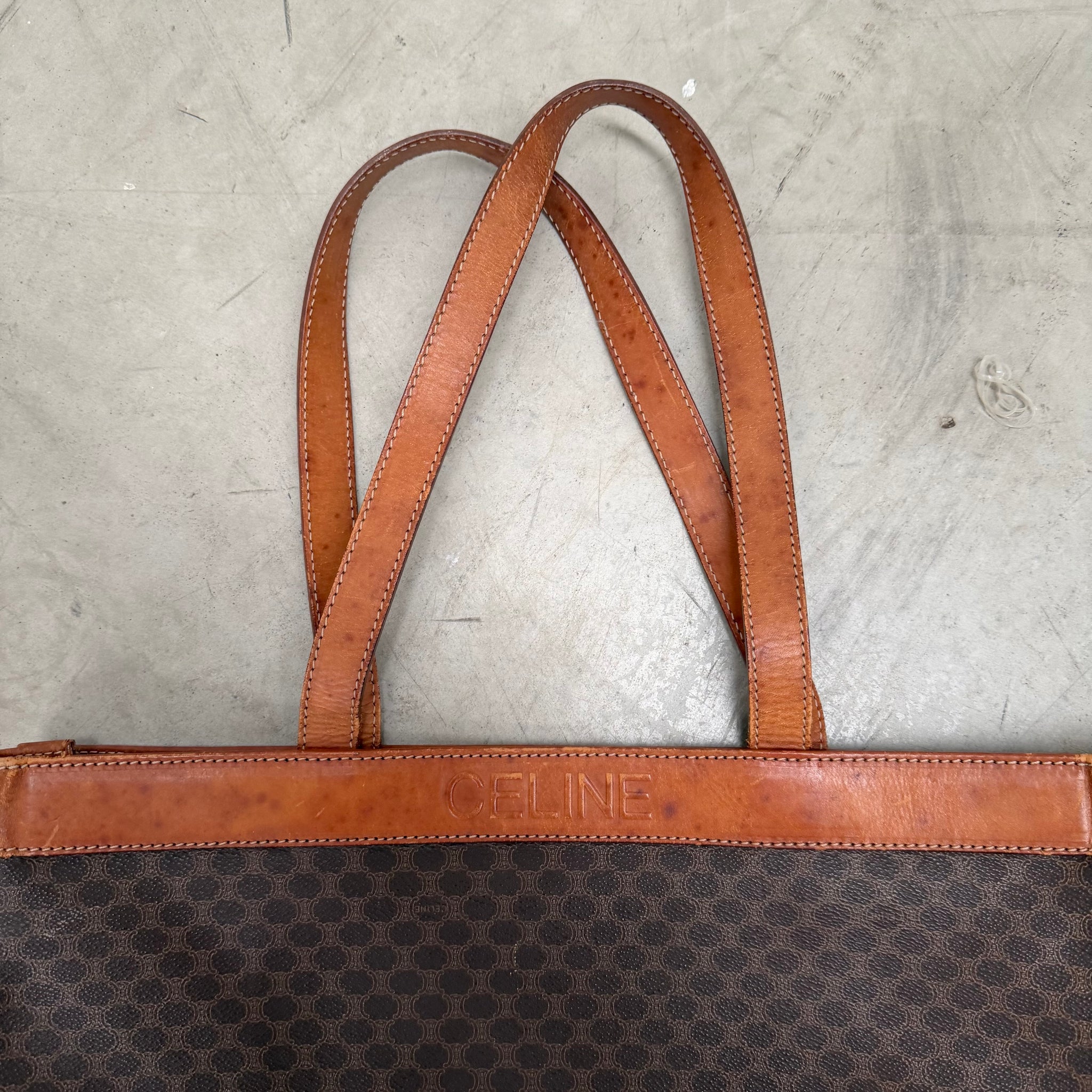 Celine Macadam Canvas Tote Bag