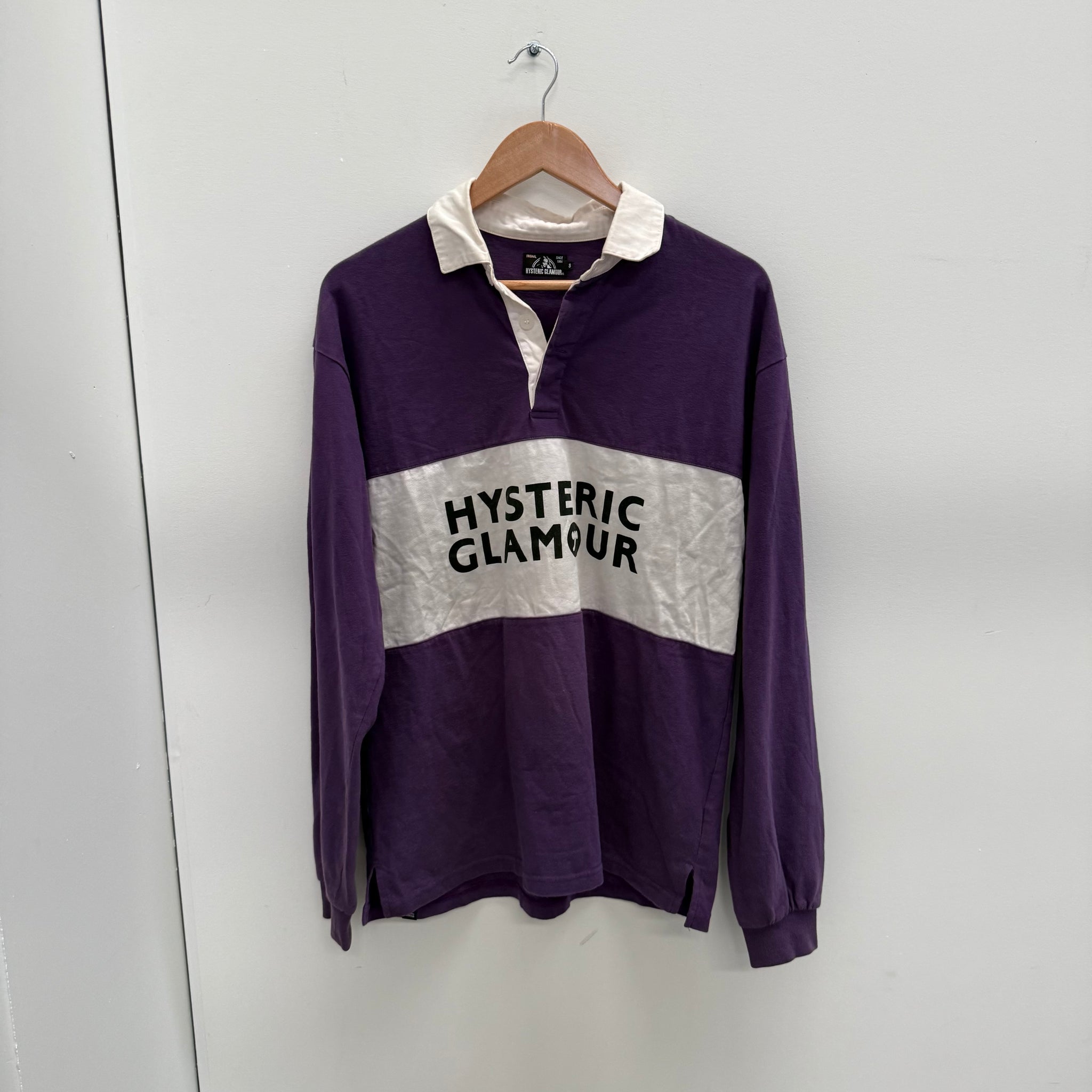 Hysteric Glamour Purple Rugby Crewneck (Size S)