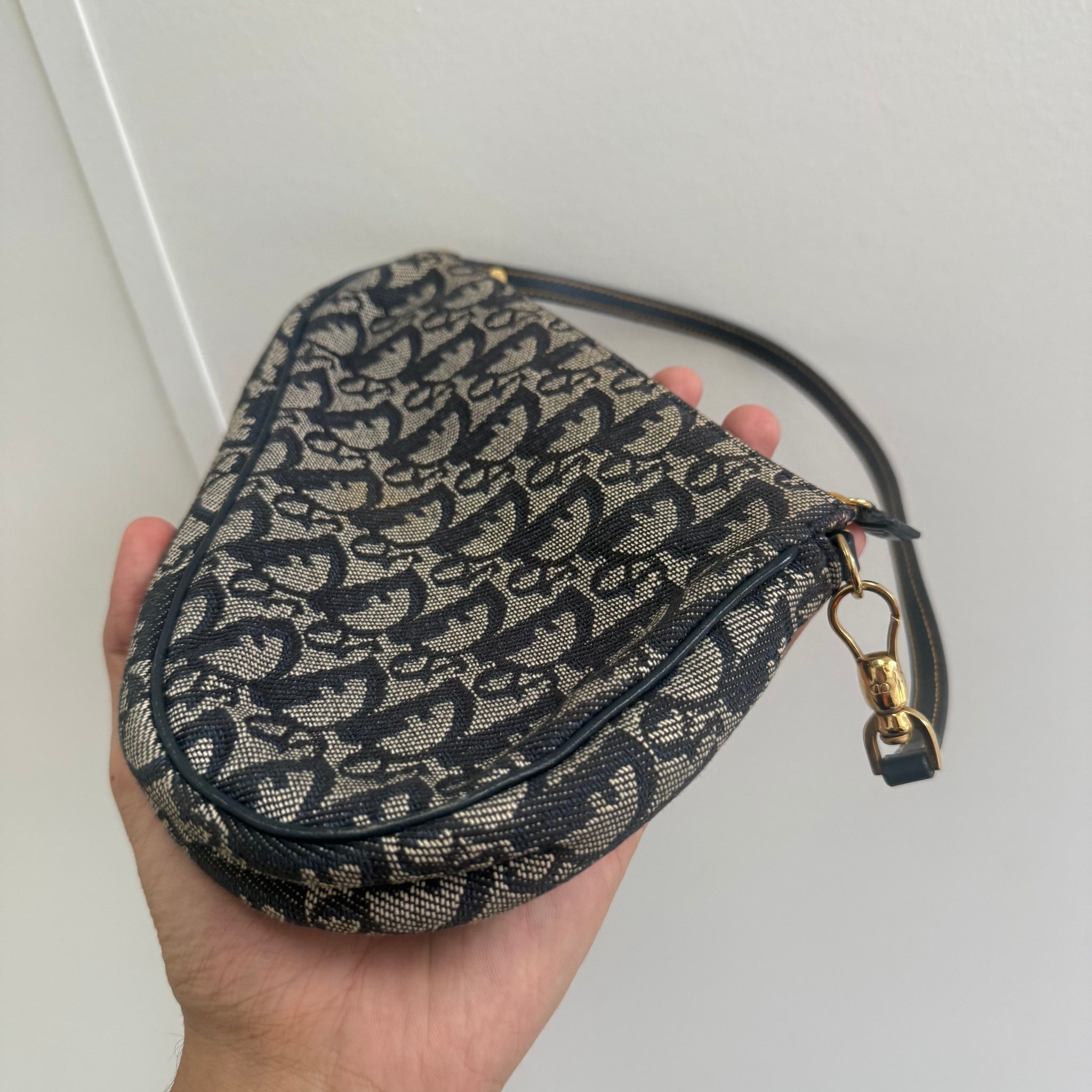 Dior Mini Saddle Shoulder Bag Navy