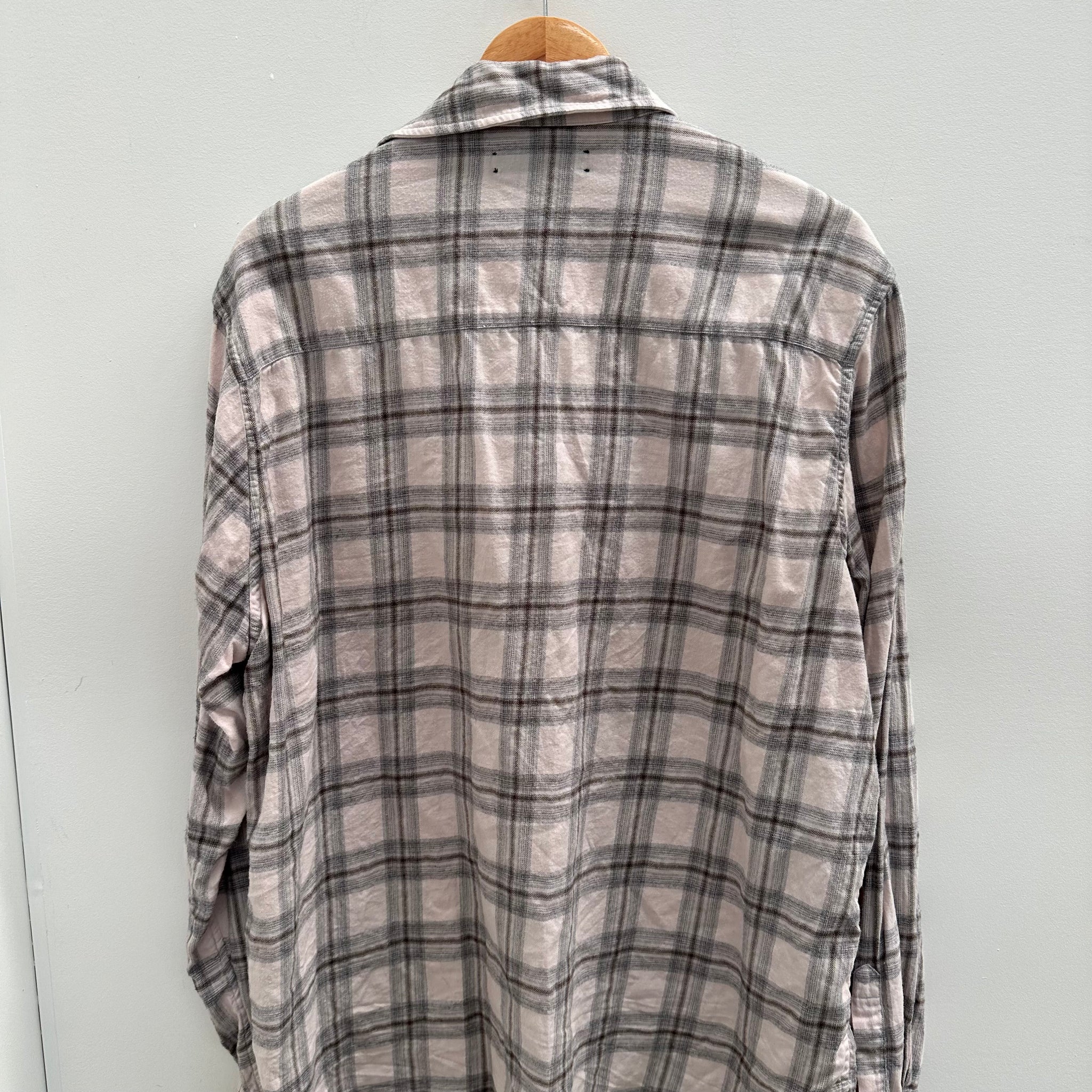 Amiri Light Pink Flannel Shirt (fits L-XL)