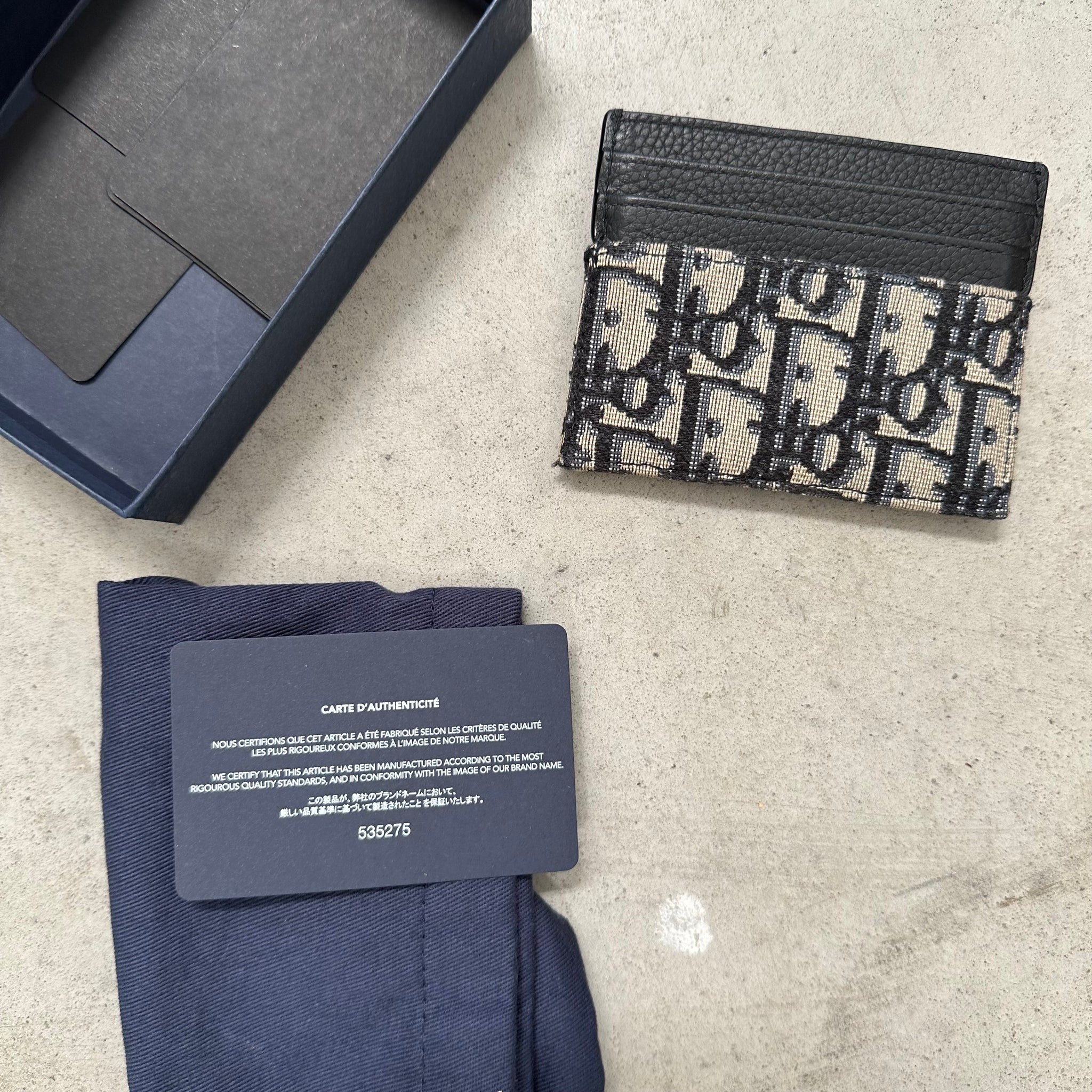Dior Oblique Card Holder