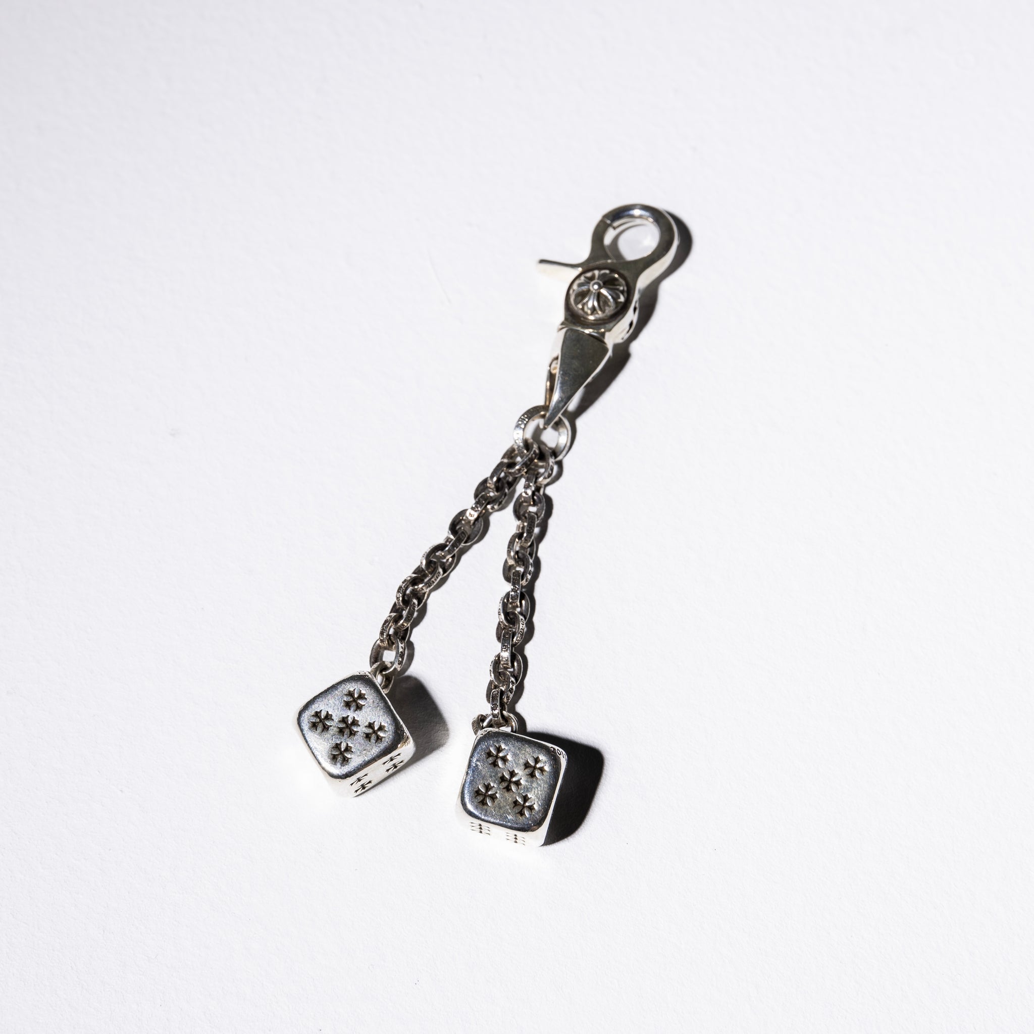 Chrome Hearts Sterling Silver .925 Dice Keychain
