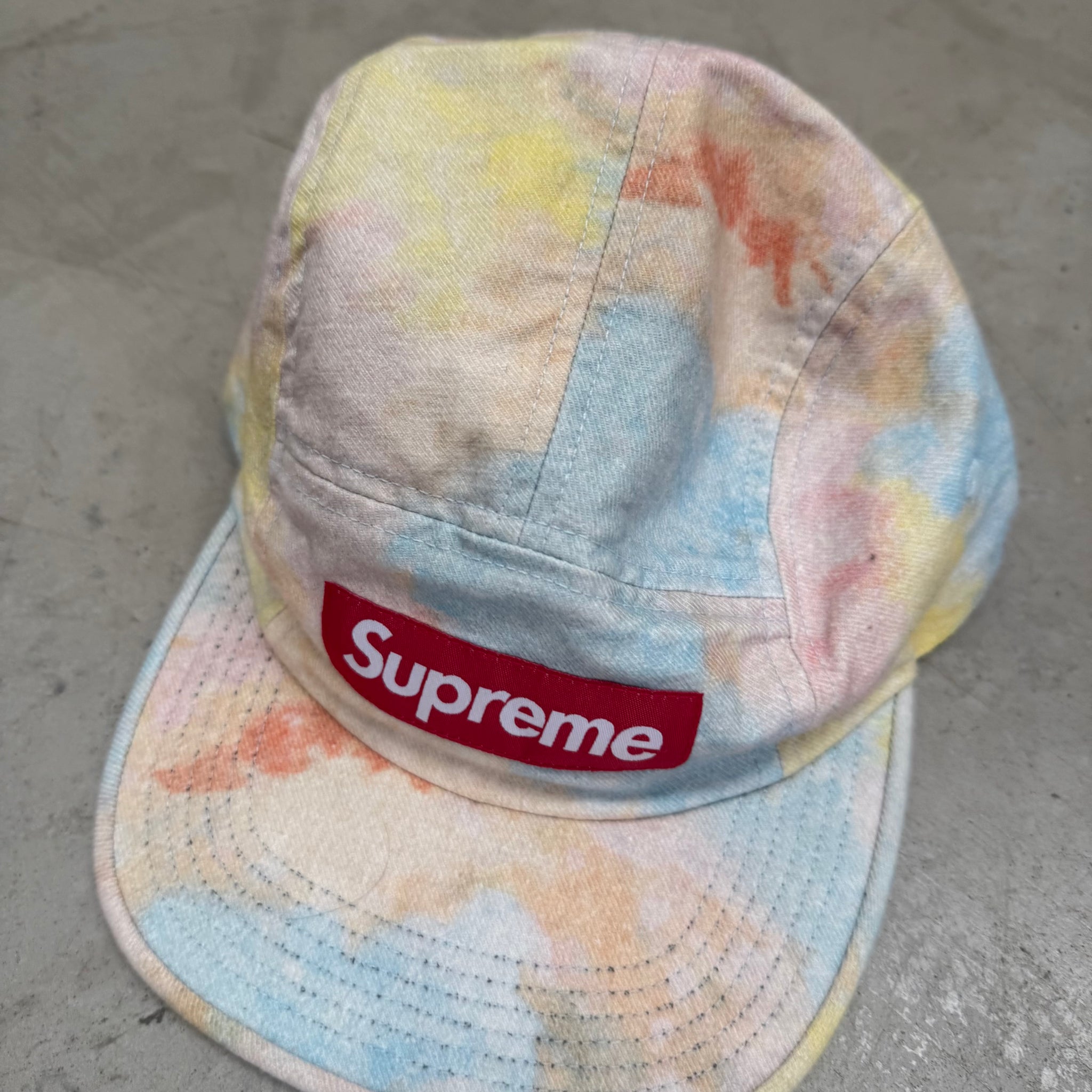 Supreme Tie Dye Camp Cap