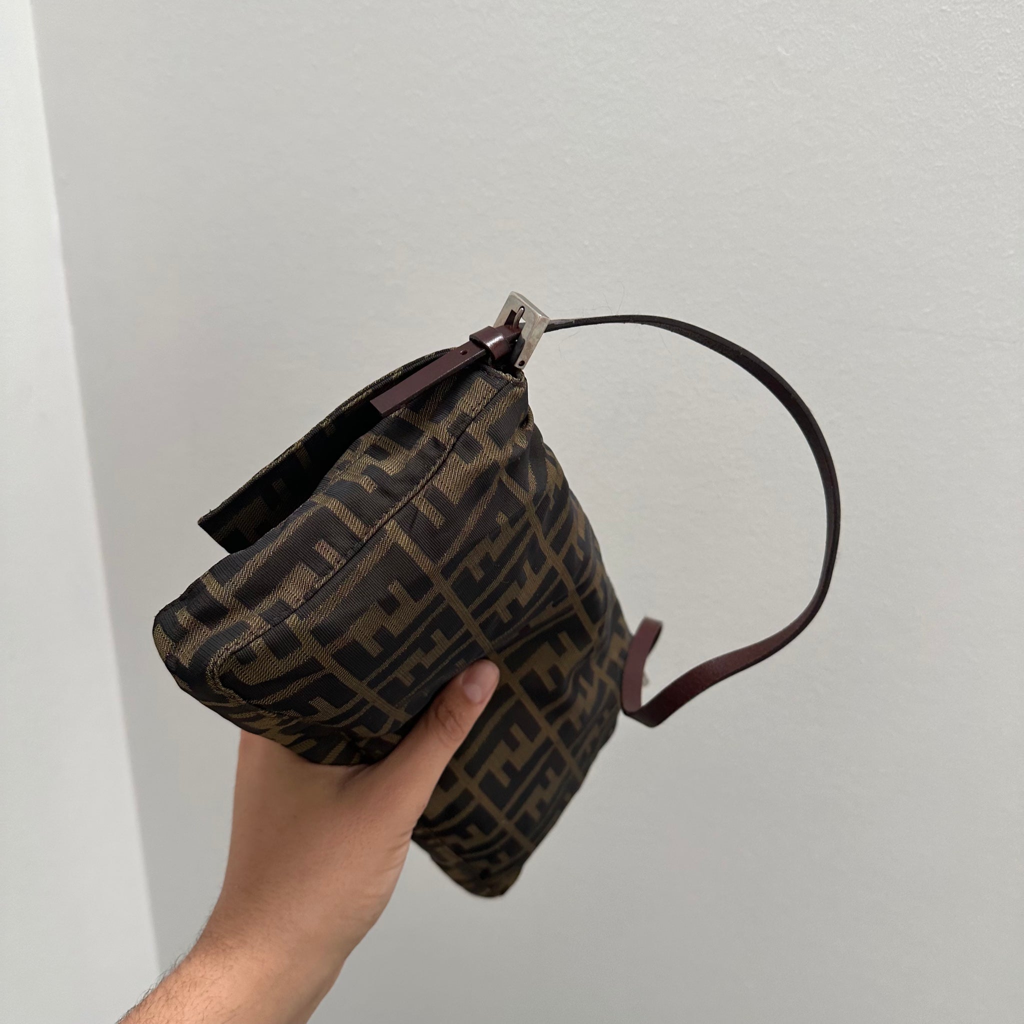 Fendi Zucca Baguette Pochette Bag