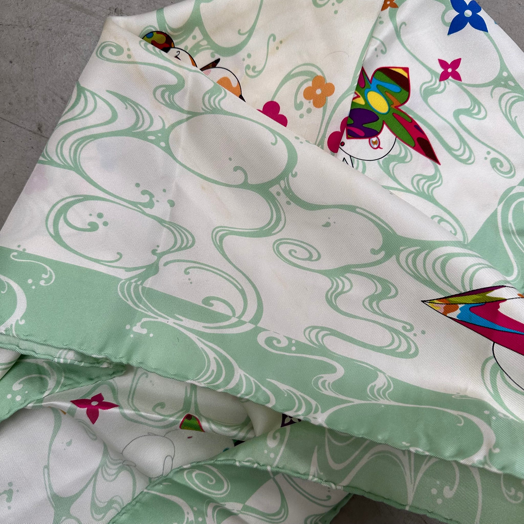 Louis Vuitton Murakami Scarf Green