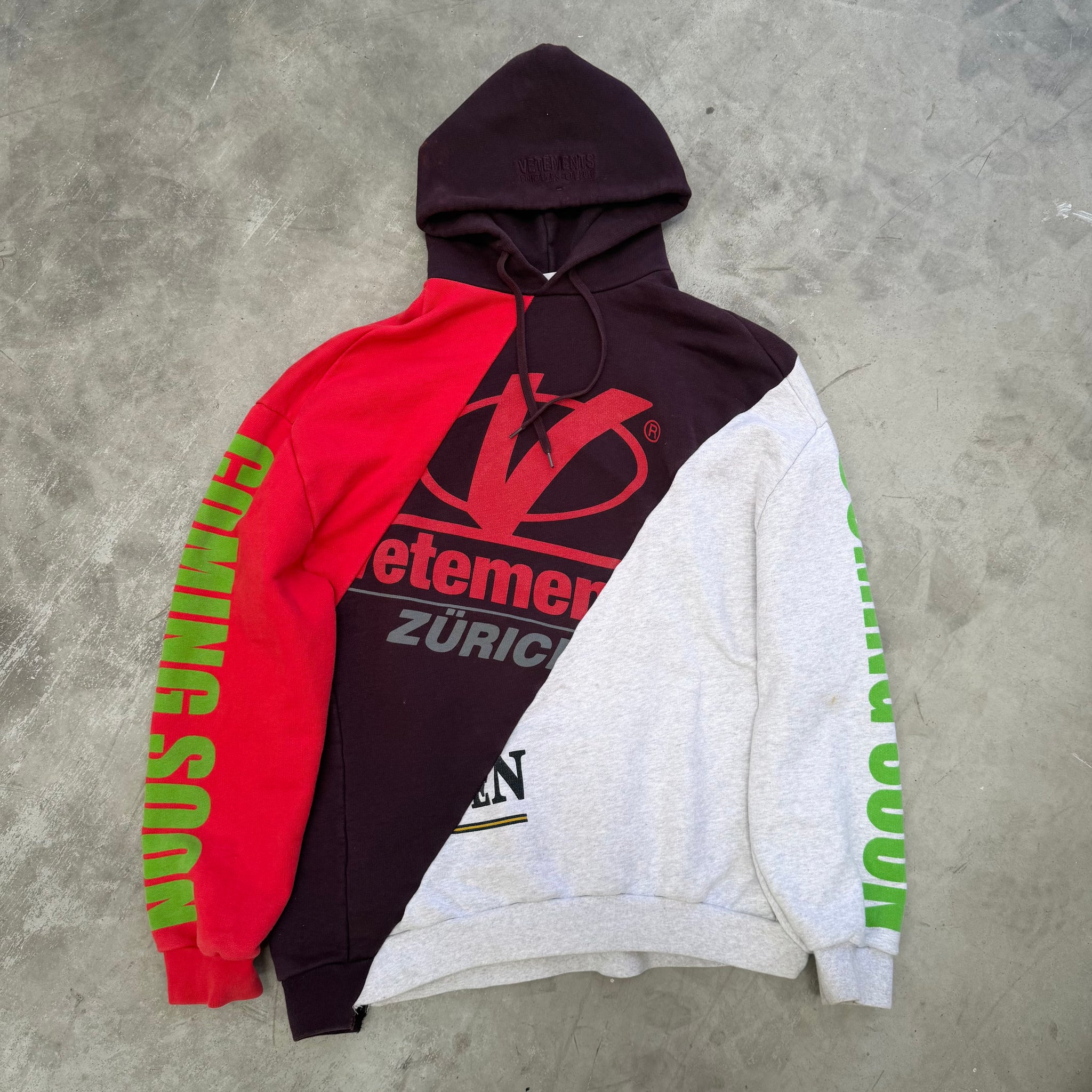 Vetements SS18 Zurich Reconstructed Hoodie (fits L) – Curated by