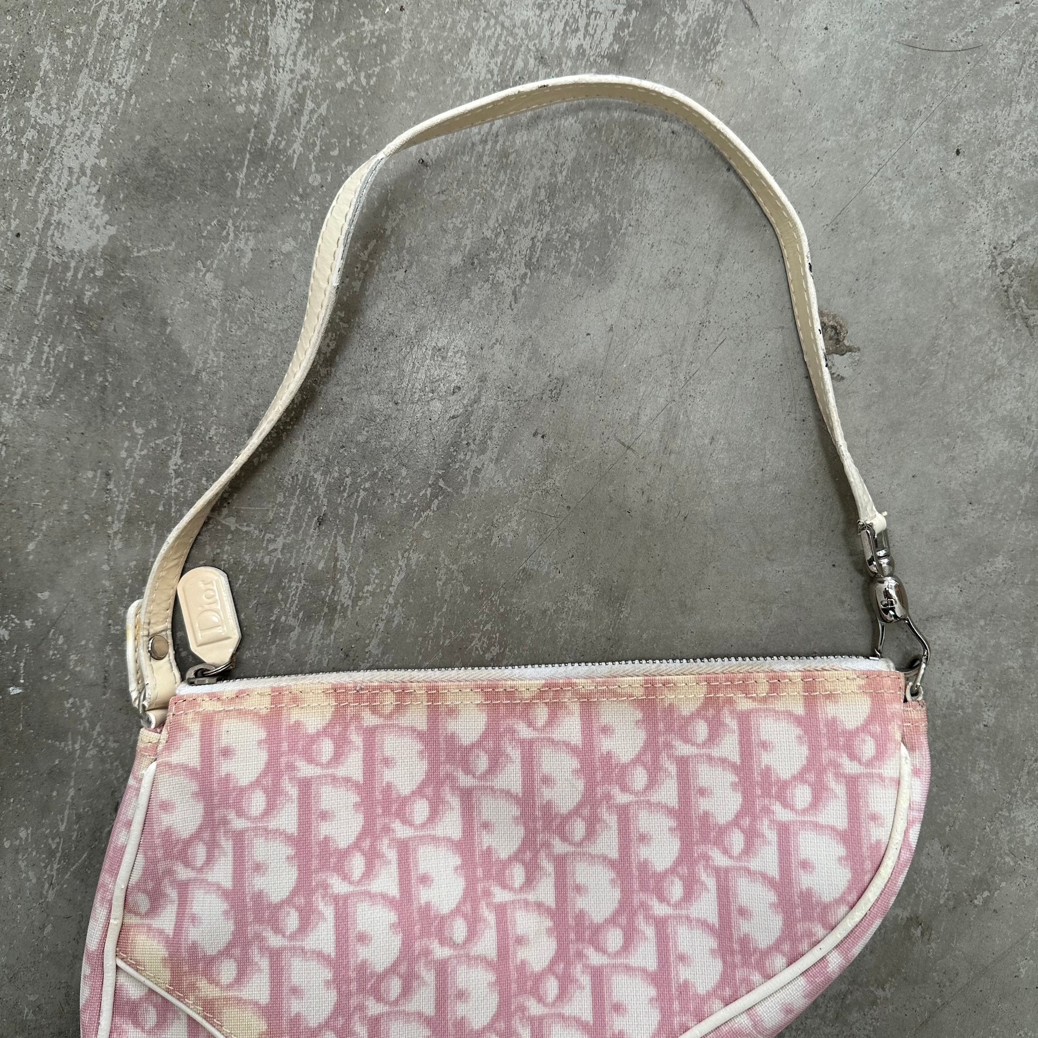 Dior Pink Trotter Saddle Bag
