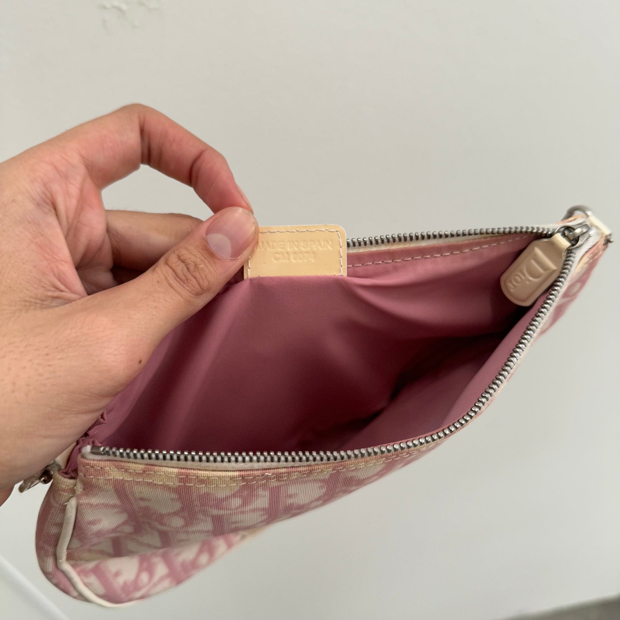 Dior Pink Trotter Saddle Bag