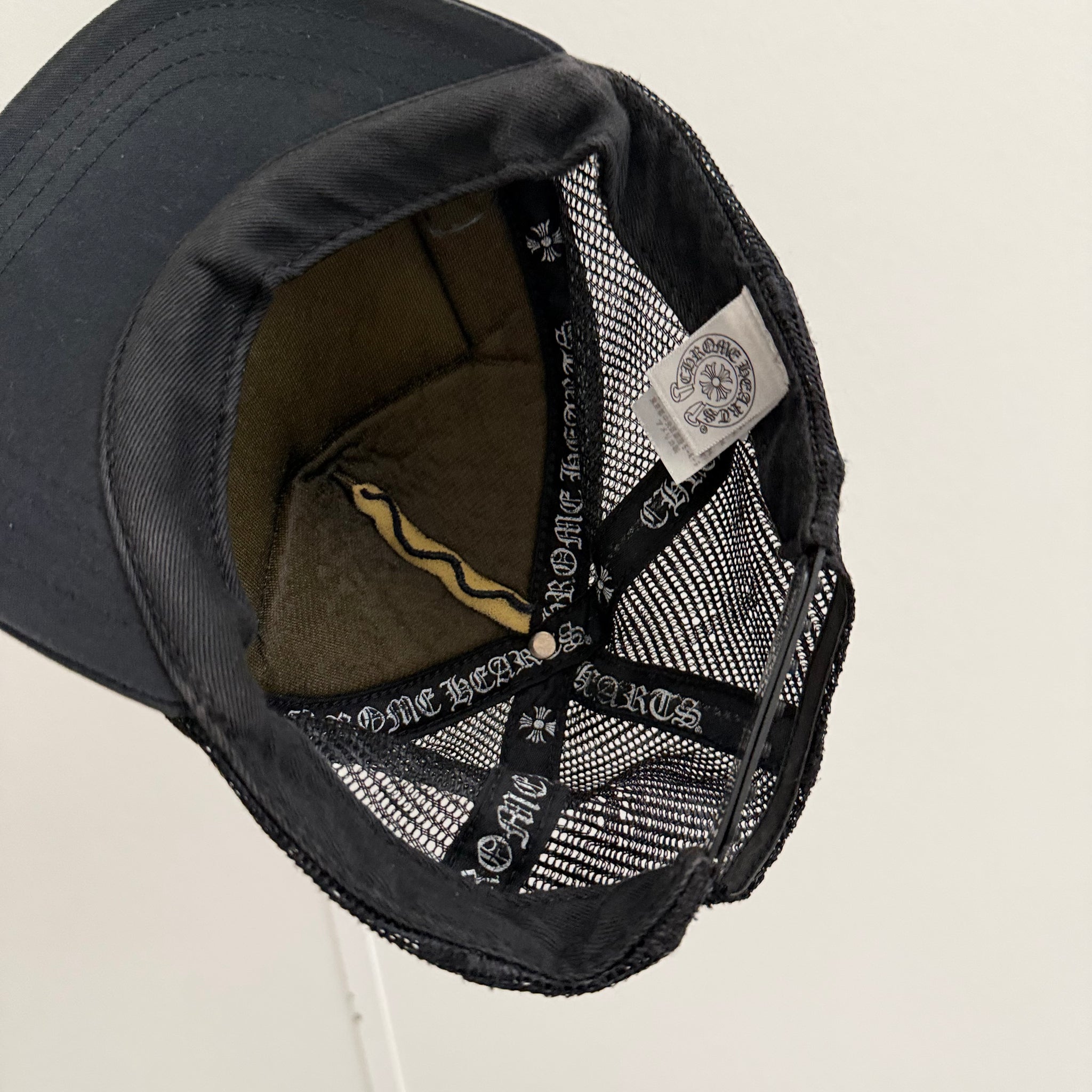 Chrome Hearts CH Hollywood Trucker Hat Black/Black